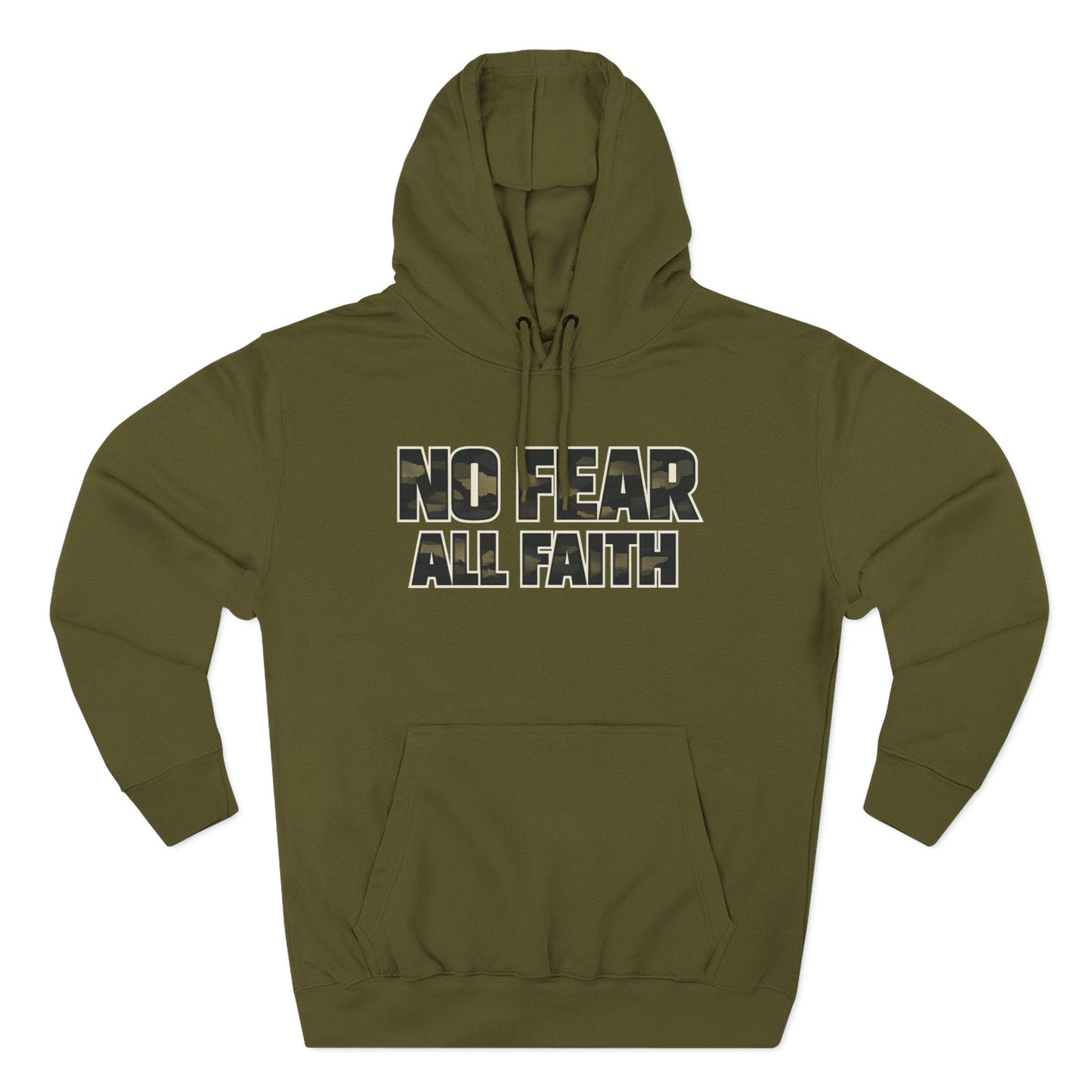 No Fear All Faith Hoodie — 2 Timothy 1:7 Inspirational Pullover