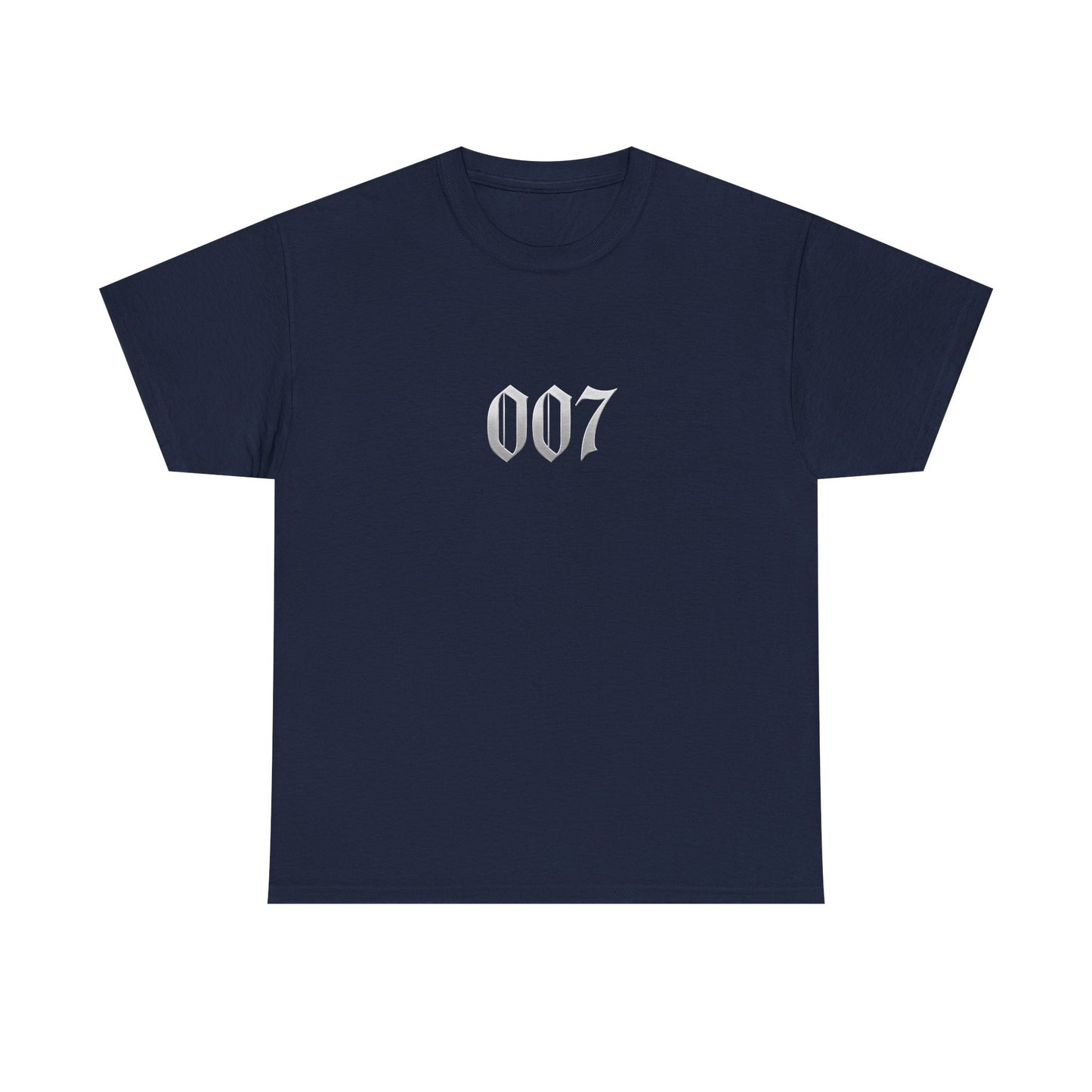 007 Graphic Tee — Subtle Spy Number Chest Print