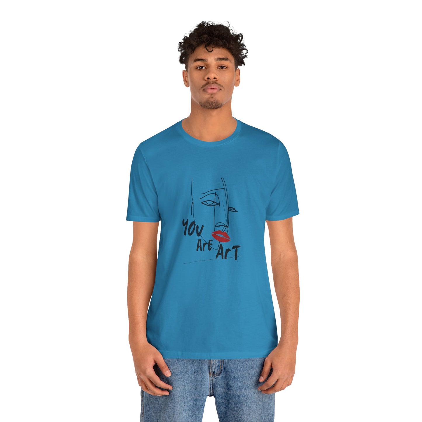 Artistic Expression Unisex Tee - You Are Art, Creative Gift, Casual Wear, Modern Design, Art Lover's Shirt