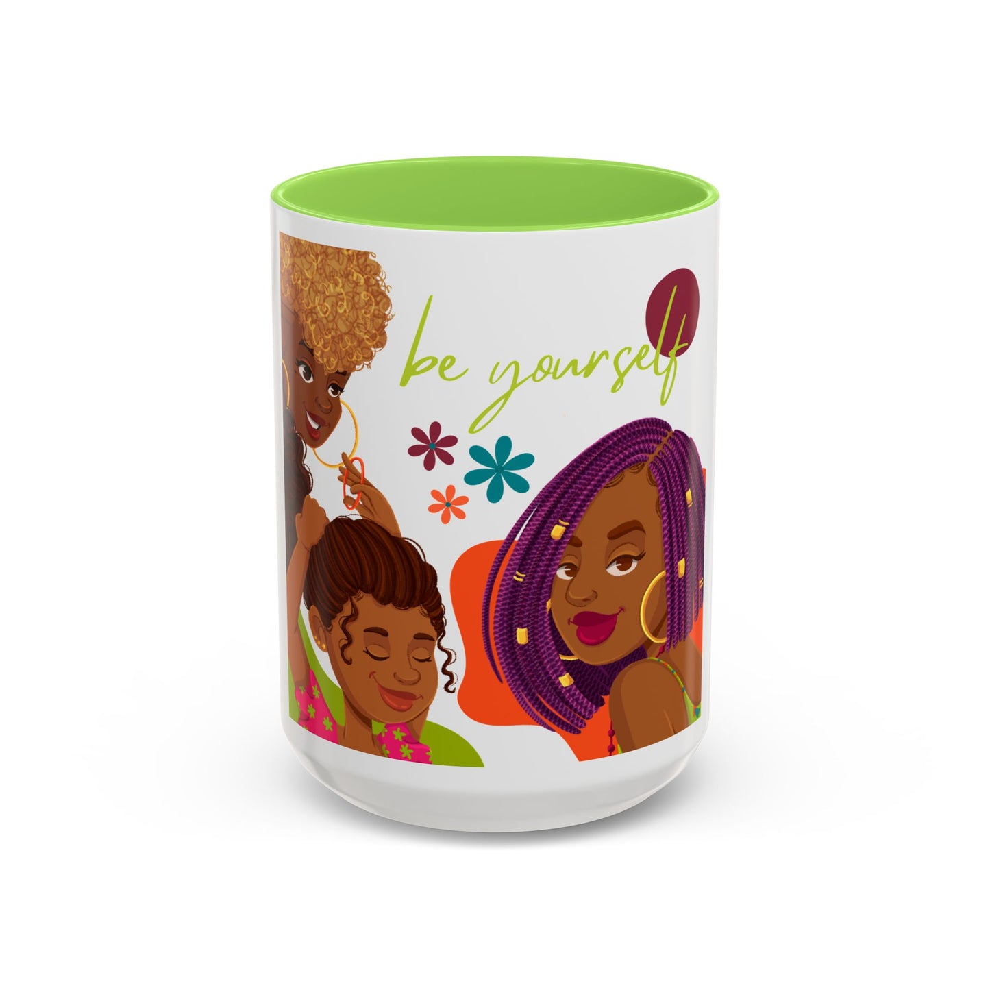 Colorful Be Yourself Mug, Inspirational Coffee Cup, Gift for Friends, Empowerment Mug, Unique Art Mug, Perfect for Birthdays