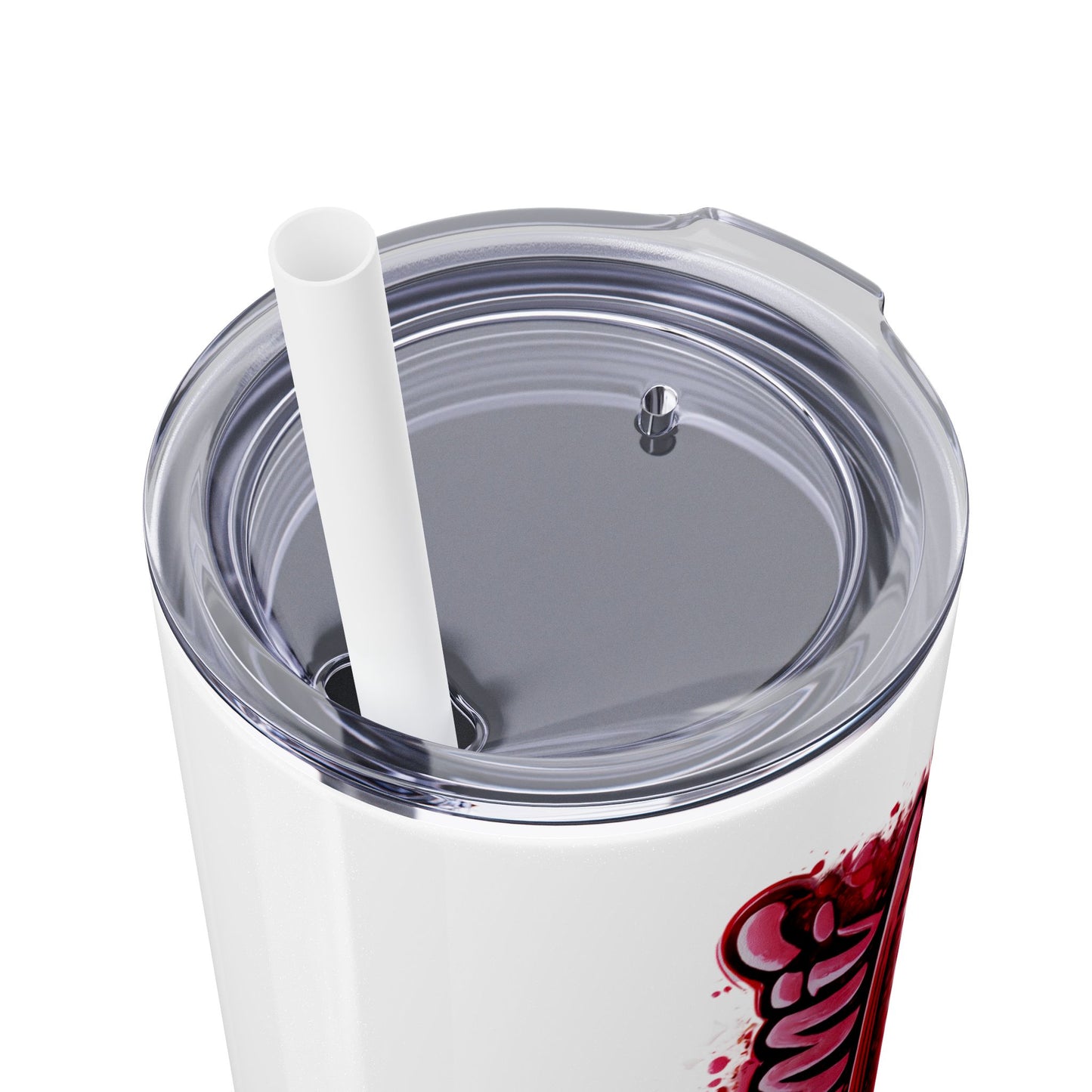 Skinny Tumbler – 'Lake & Lemons' Red Script 20oz Insulated Straw Tumbler