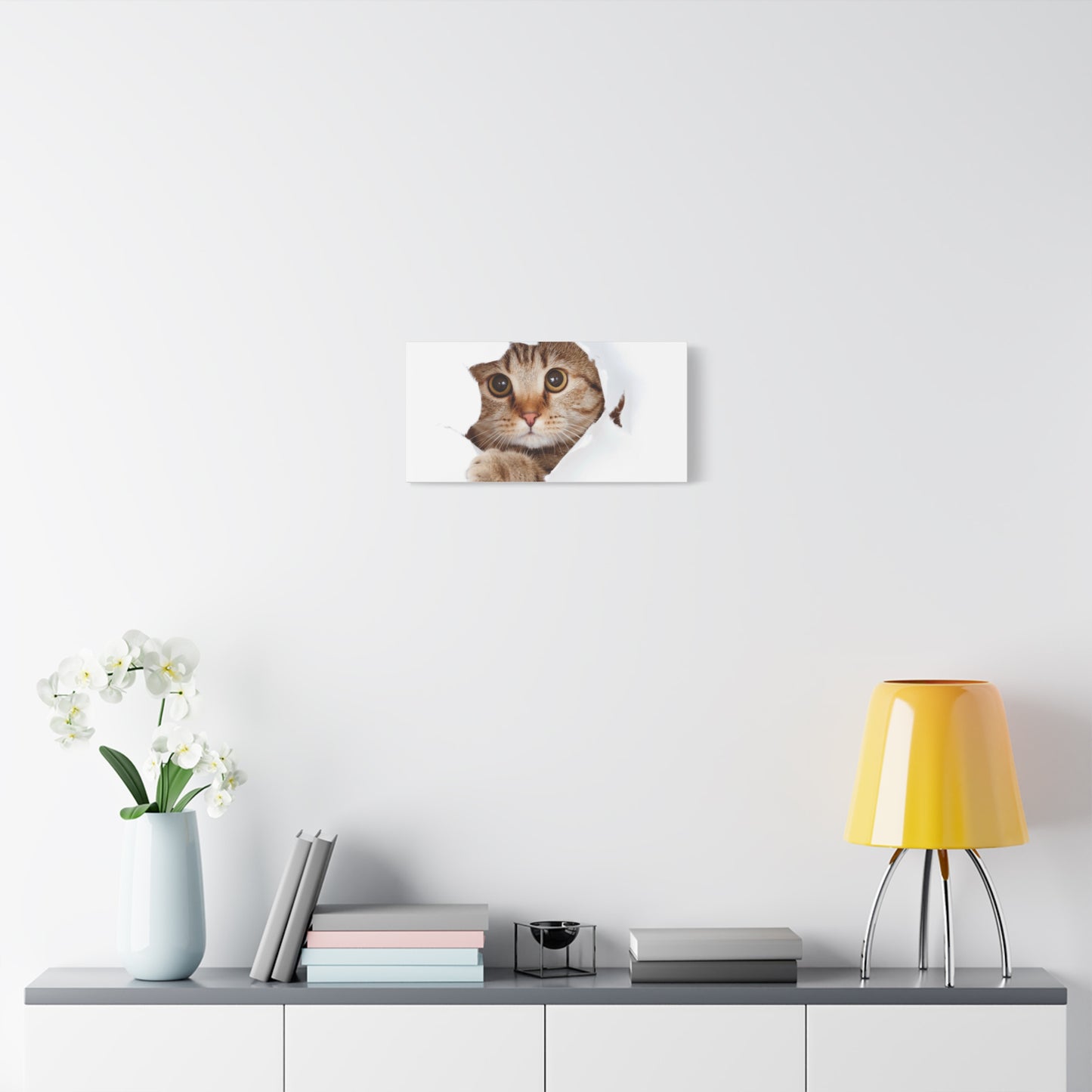 Whimsical Cat Canvas Art, Playful Decor for Cat Lovers, Home Wall Art, Pet-Themed Gift, Cute Cat Wall Art, Cat Lover's Decoration