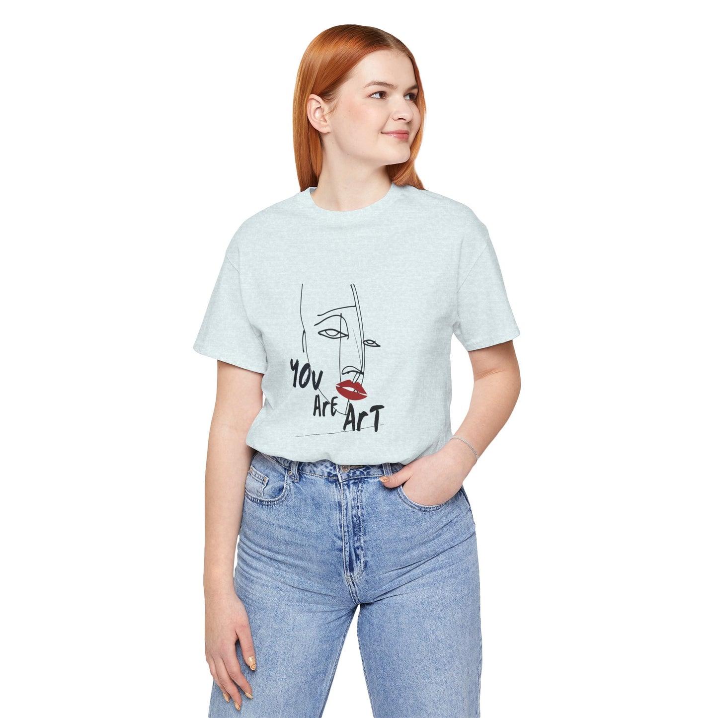 Artistic Expression Unisex Tee - You Are Art, Creative Gift, Casual Wear, Modern Design, Art Lover's Shirt