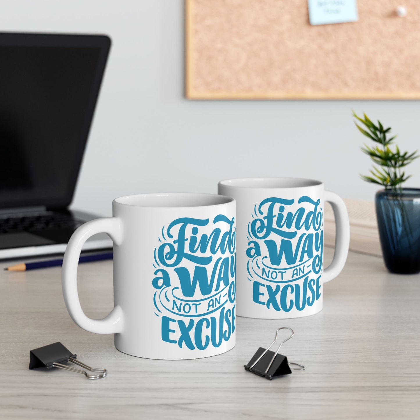 Inspirational Ceramic Mug - Find a Way Not an Excuse, Motivational Coffee Cup, Gift for Students, Home Office Decor, Birthday Gift, [...]
