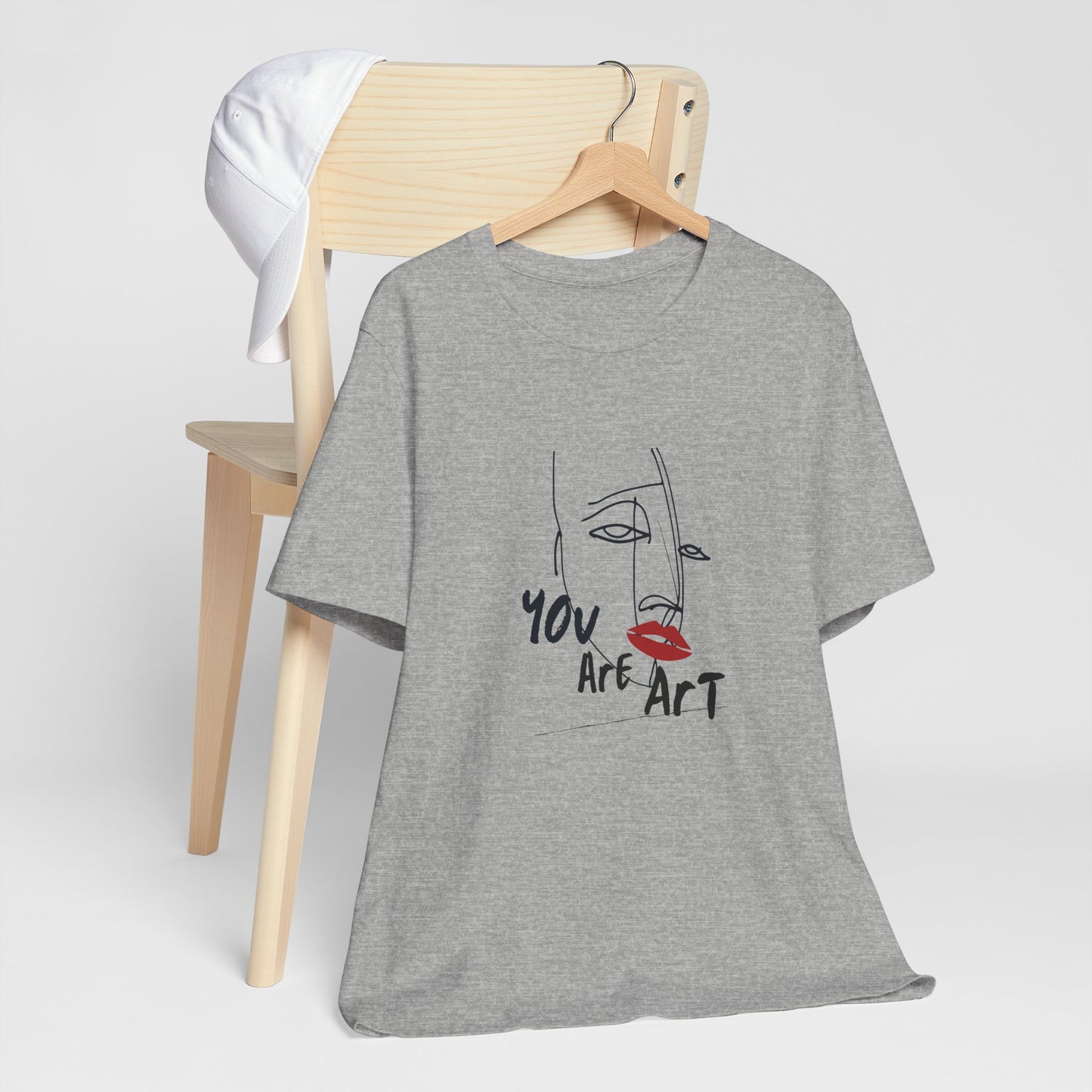 Artistic Expression Unisex Tee - You Are Art, Creative Gift, Casual Wear, Modern Design, Art Lover's Shirt