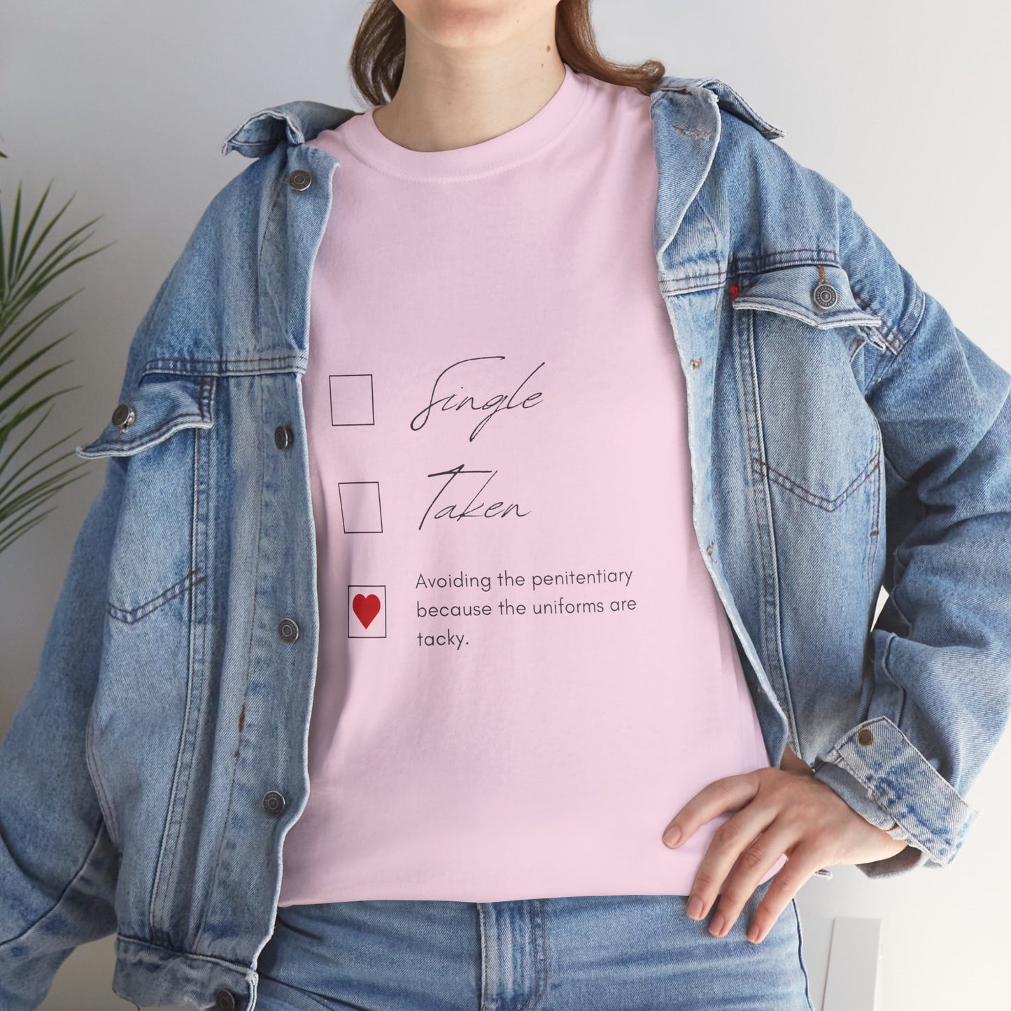 Single Taken Avoiding the Pen Play Where It's Safe T-Shirt Unisex Heavy 100% Cotton Tee