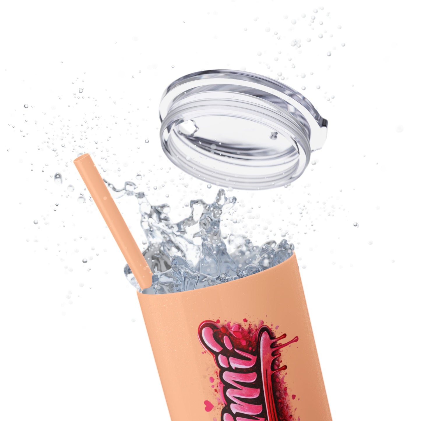 Skinny Tumbler – 'Lake & Lemons' Red Script 20oz Insulated Straw Tumbler