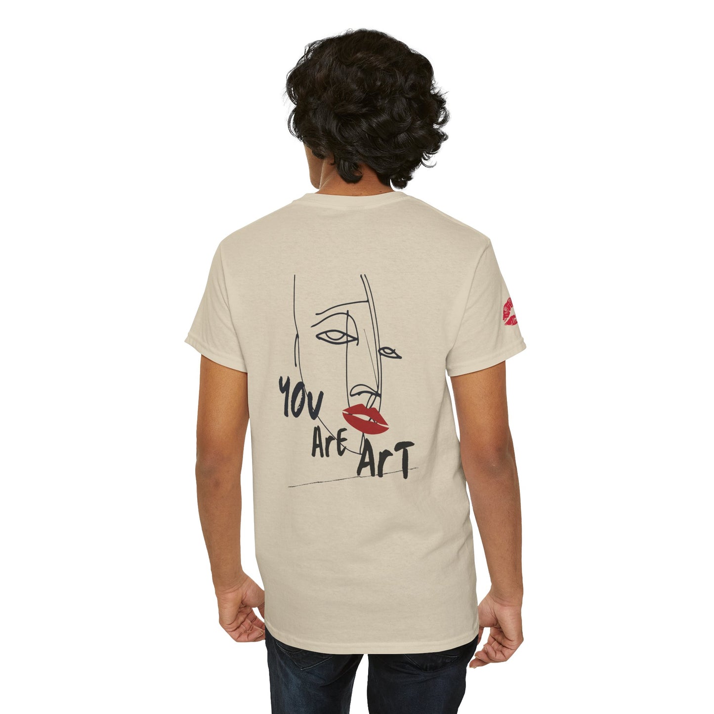 YOU ARE ART - SINGLE, TAKEN... Artistic Unisex Cotton Tee with Heartfelt Prints, Casual Wear, Gift for Artists, Streetwear, Inspirational Fashion