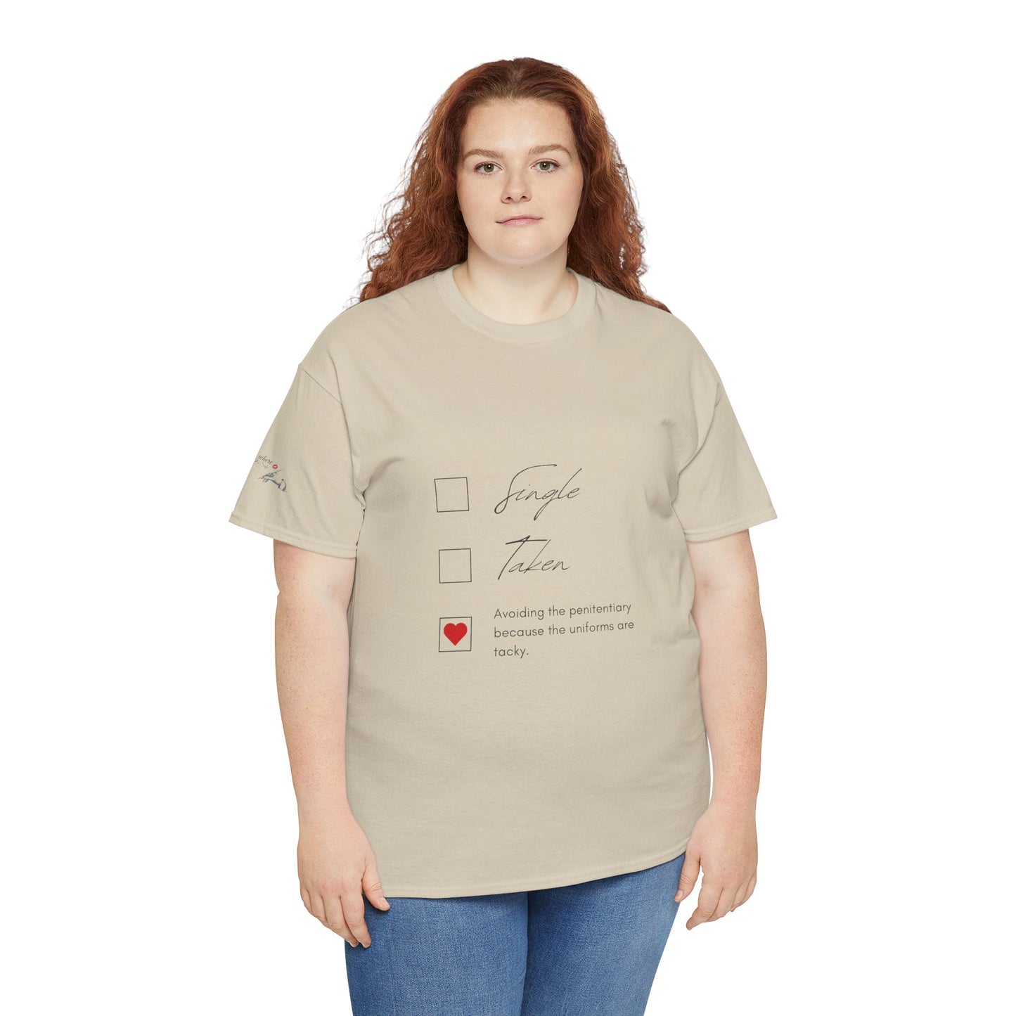 Single Taken Avoiding the Pen Play Where It's Safe T-Shirt Unisex Heavy 100% Cotton Tee