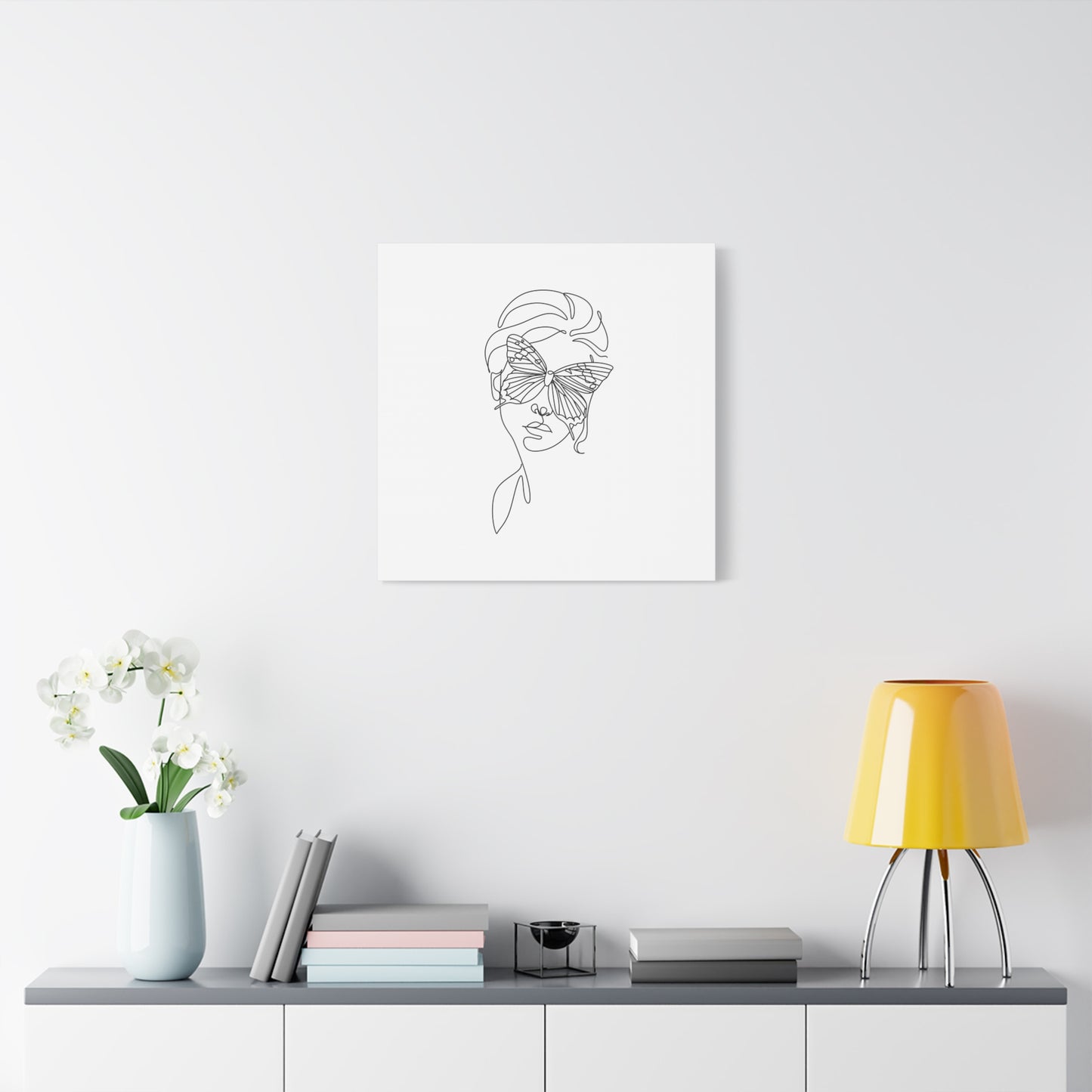 Minimalist Butterfly Canvas Art, Modern Home Decor, Gift for Nature Lovers, Wall Art for Women, Inspirational Wall Art