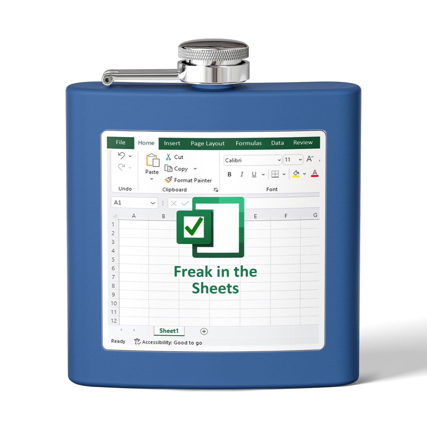Funny Stainless Steel Flask, Freak in the Sheets Gift, Office Party Accessory, Groomsmen Gift, Unique Drinkware