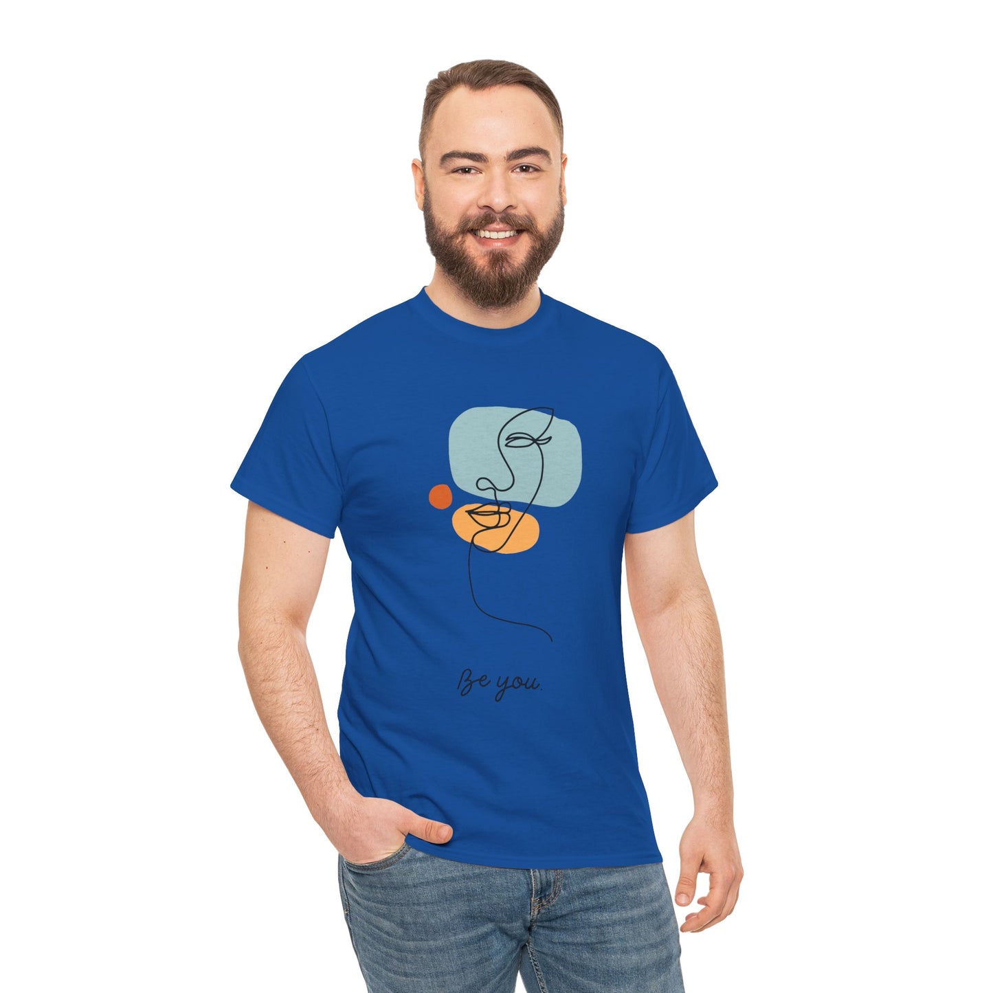 Minimalist Be You Tee, Unisex Cotton T-Shirt, Inspirational Graphic Tee, Gift for Friends, Casual Everyday Wear, Self-Love Apparel