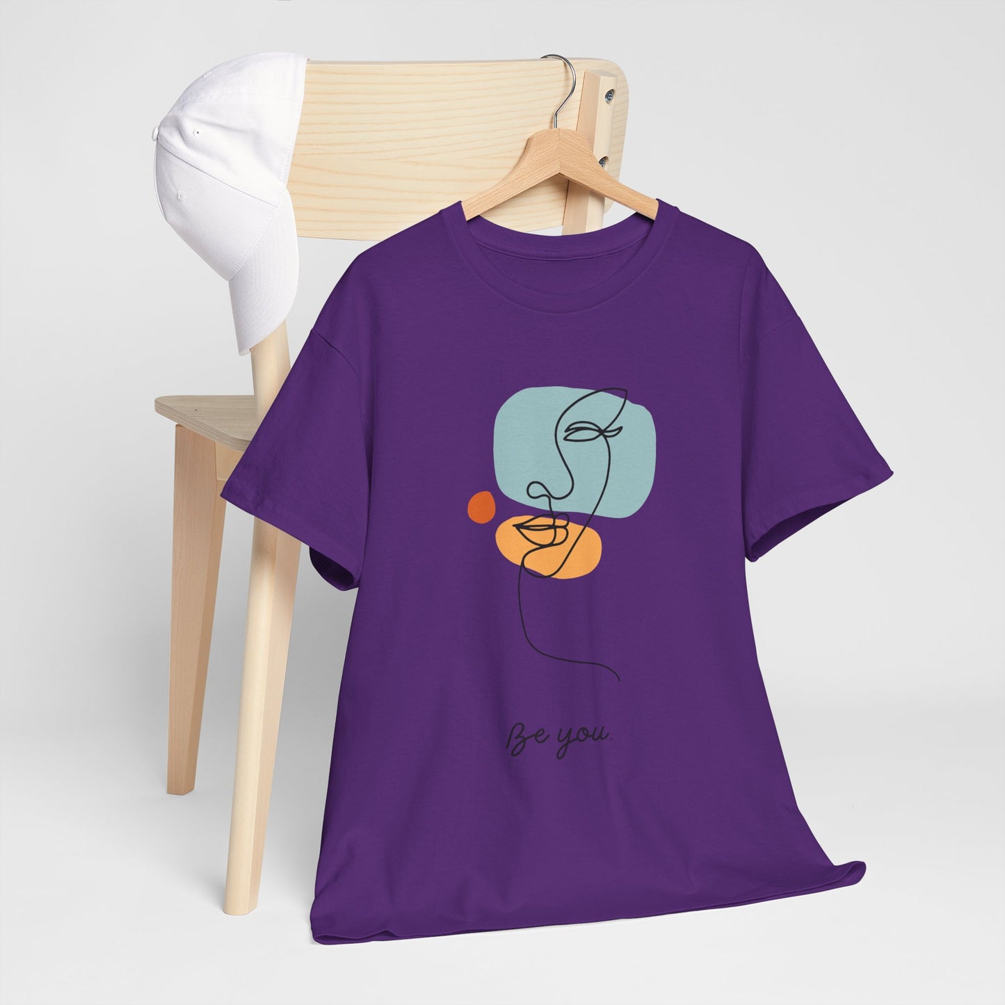 Minimalist Be You Tee, Unisex Cotton T-Shirt, Inspirational Graphic Tee, Gift for Friends, Casual Everyday Wear, Self-Love Apparel