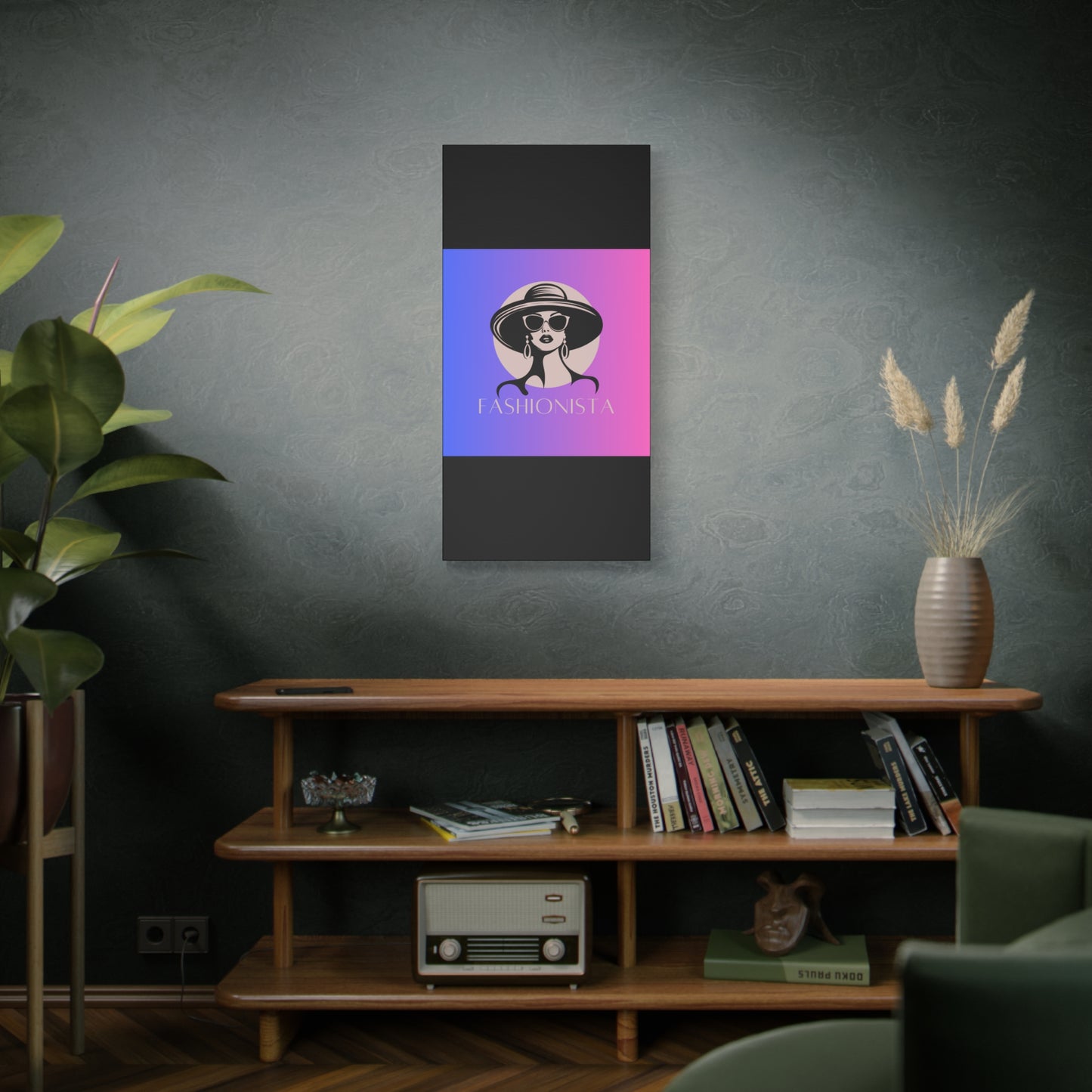 Fashionista Matte Canvas Wall Art, chic home decor, stylish gift for fashion lovers, wall decor, modern art piece, unique artwork