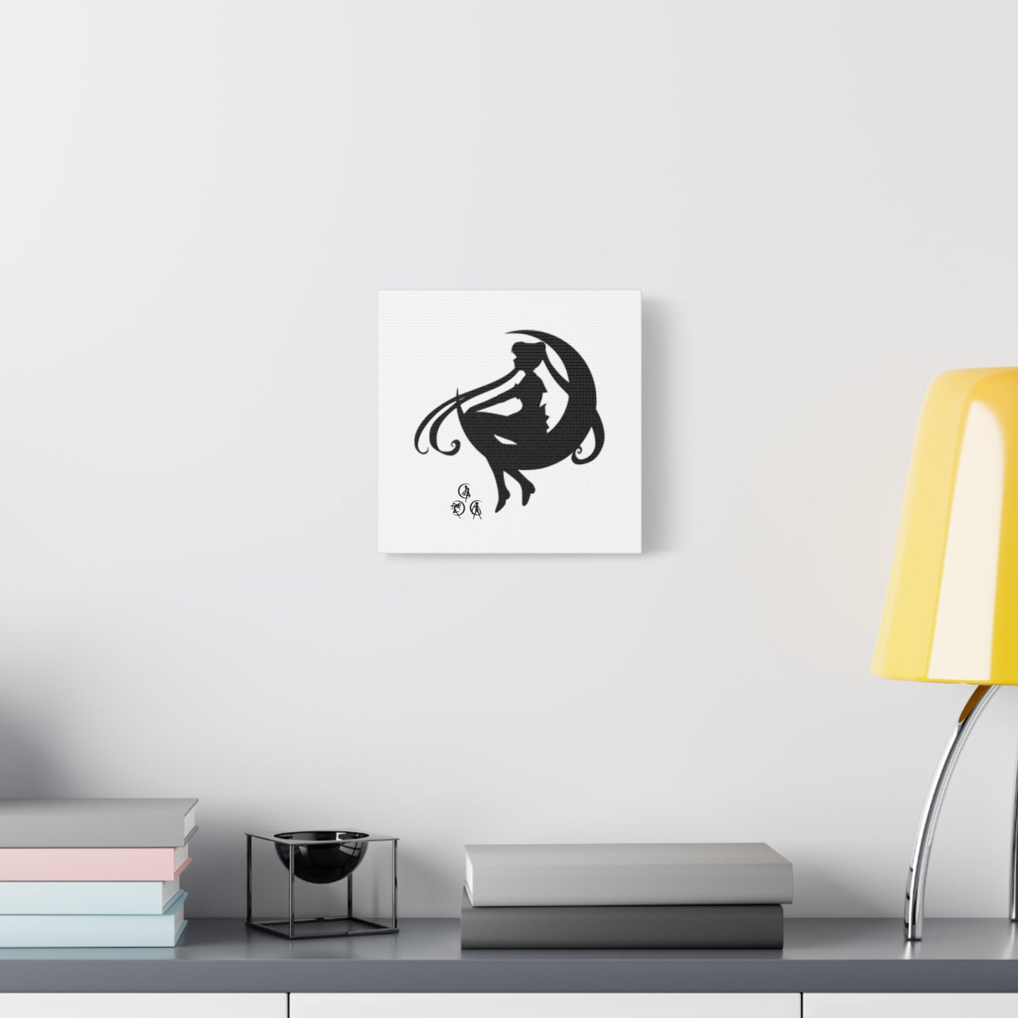 Moonlit Goddess Canvas Art, Modern Wall Decor, Fantasy Home Decor, Boho Aesthetic, Gift for Art Lovers