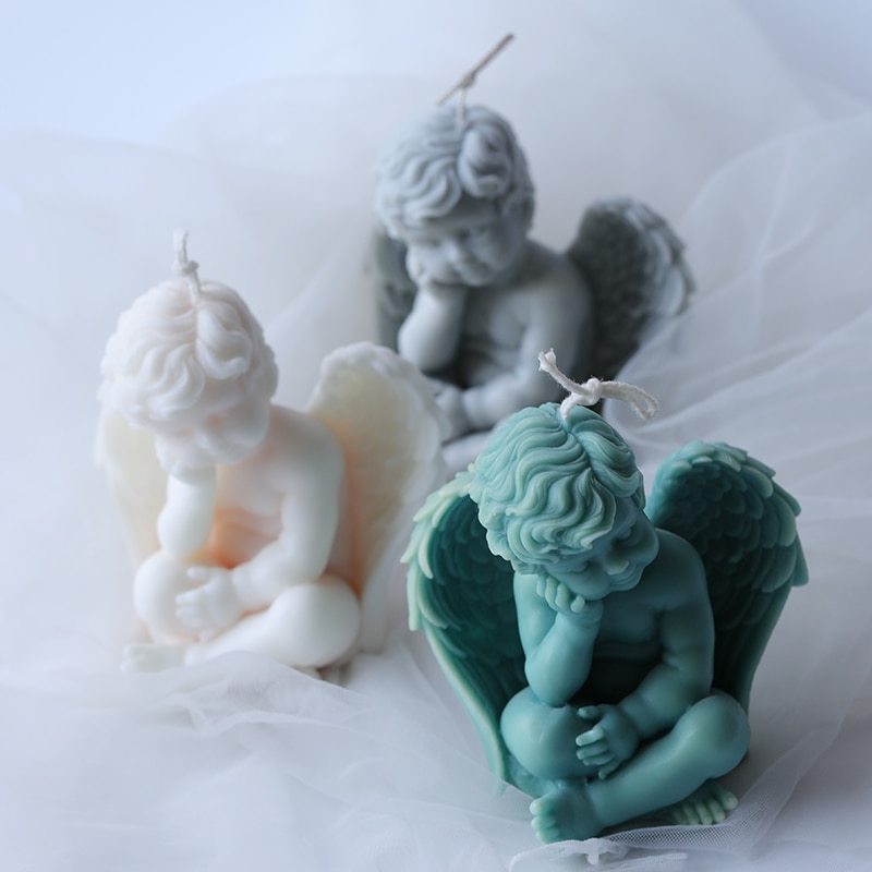 Angel candle silicone mold