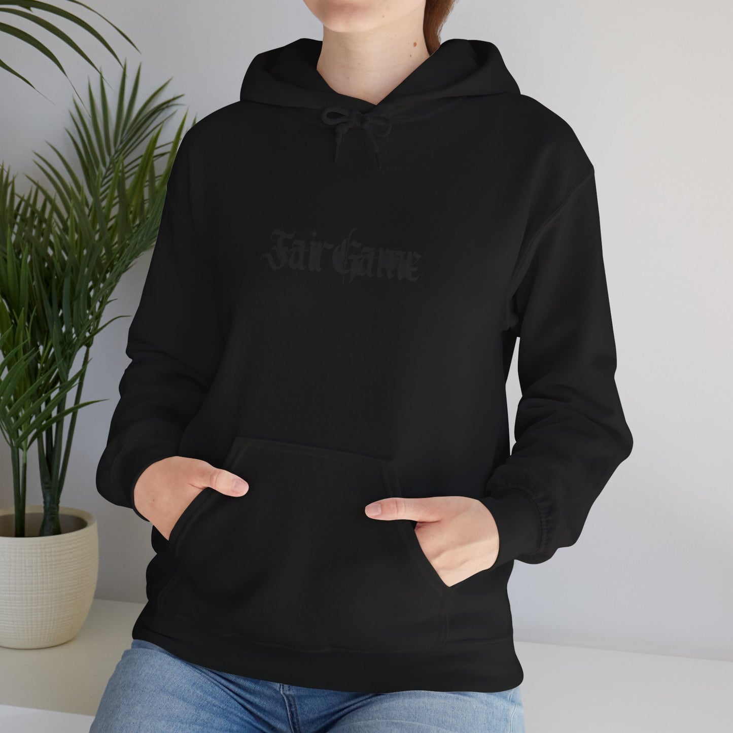 Fair Game Unisex Heavy Blend Hoodie, Cozy Sweatshirt, Casual Lounge Wear, Gift for Gamers, Comfortable Street Style