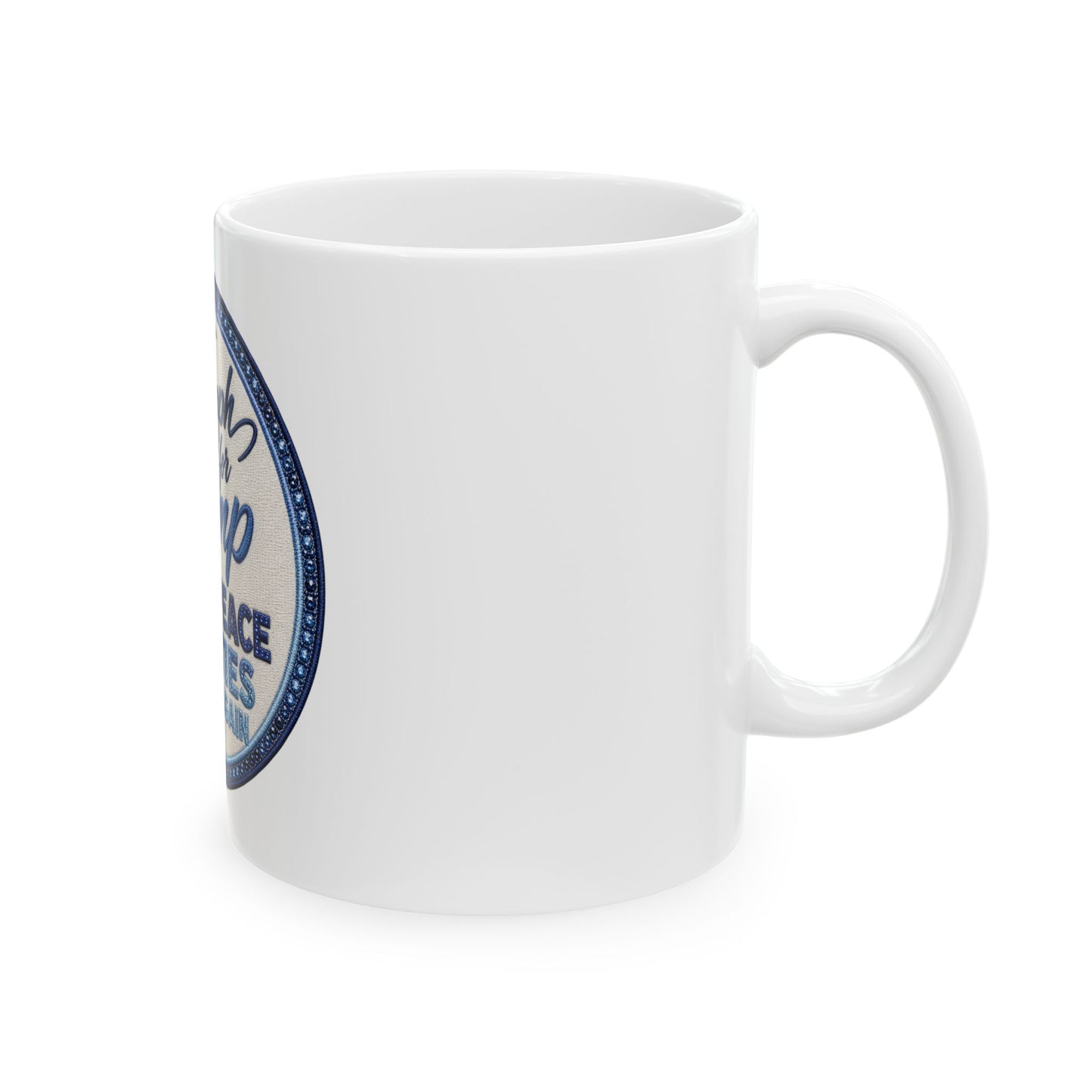 Make Peace Treaties Ceramic Mug — "Triumph for Trump" Political Coffee Cup