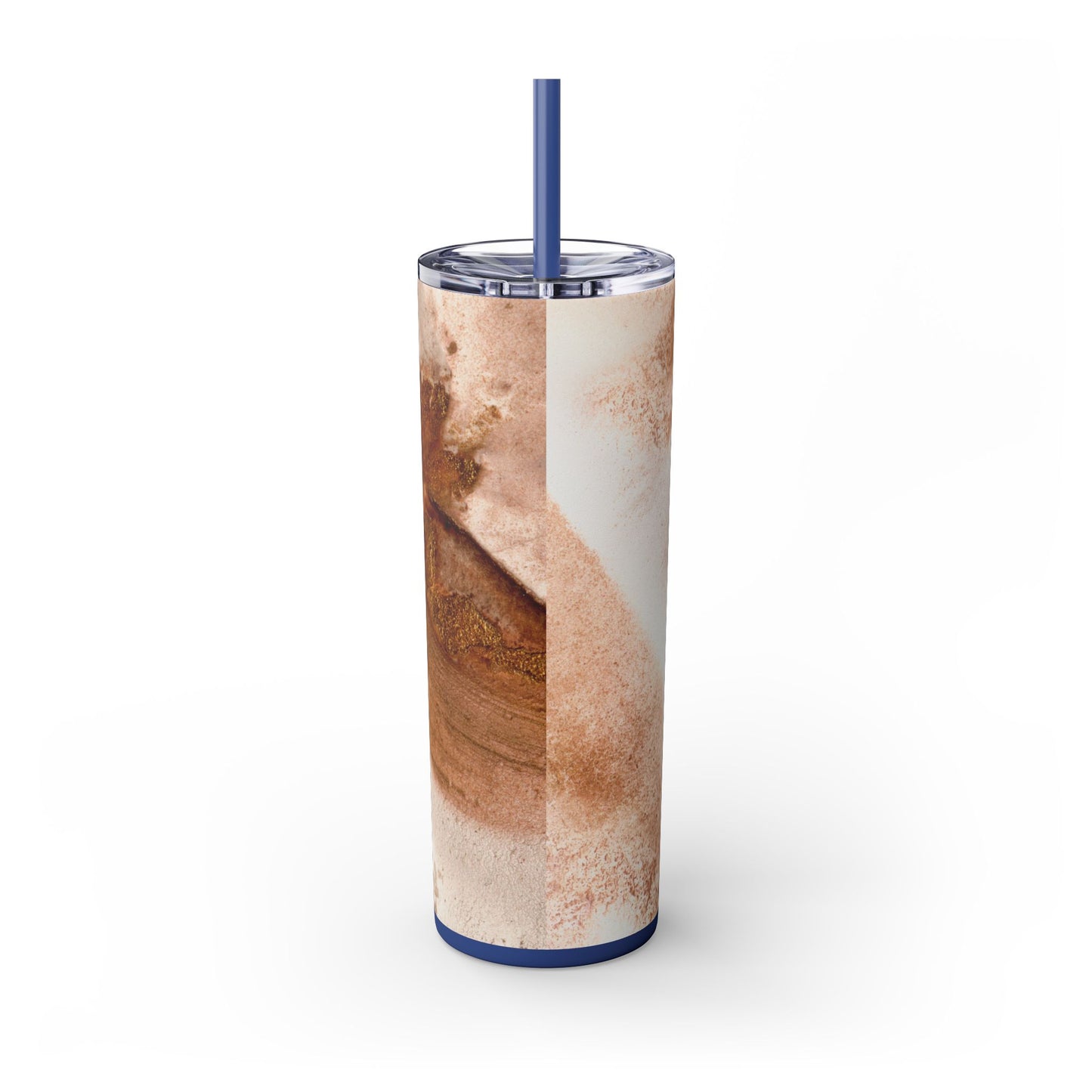 Stylish Marble Skinny Tumbler with Straw, Perfect for Gifts, Home Office, Summer, Mom's Day, Outdoor Adventures, Travel Mug
