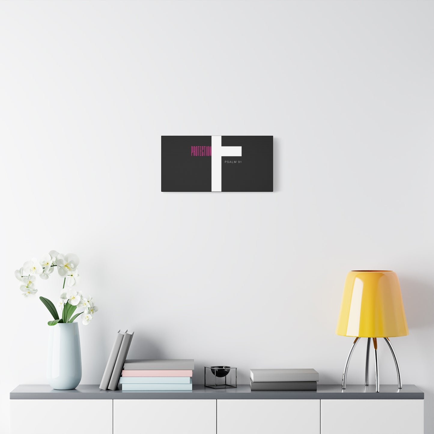 Faith-Inspired Canvas Print - Psalm 91, Home Decor, Wall Art, Christian Gift, Inspirational Decoration