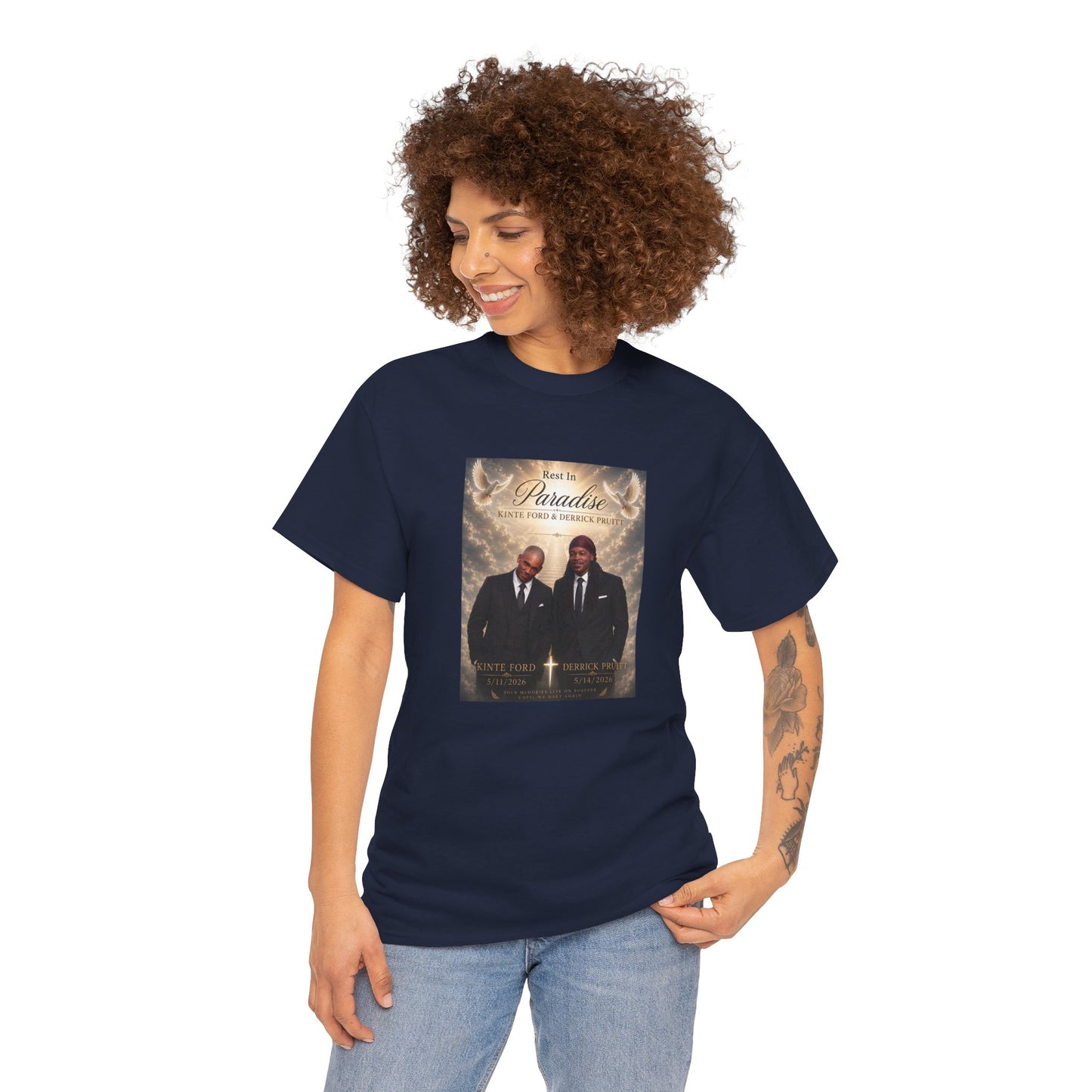 Memorial Tribute Tee — "Rest in Paradise" Funeral Remembrance Shirt