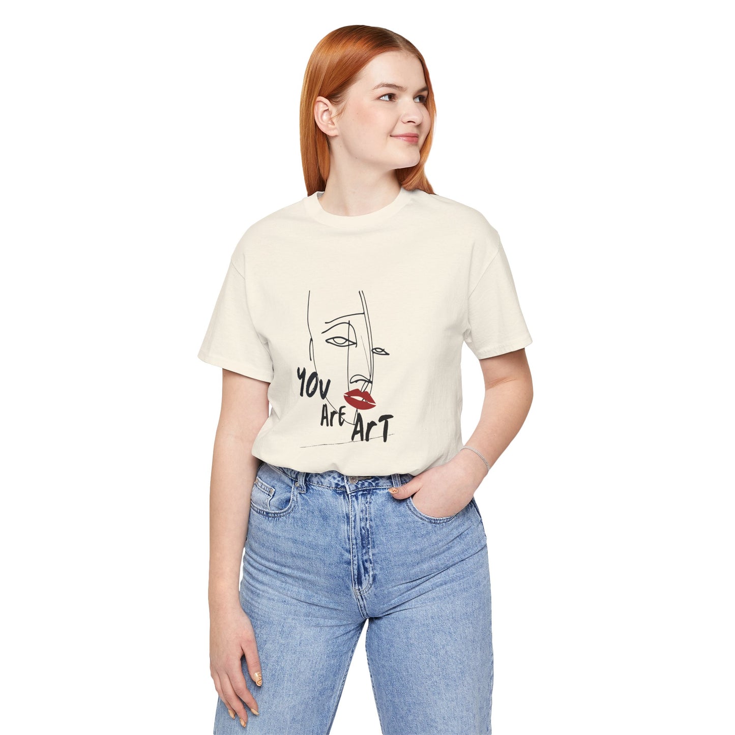 Artistic Expression Unisex Tee - You Are Art, Creative Gift, Casual Wear, Modern Design, Art Lover's Shirt