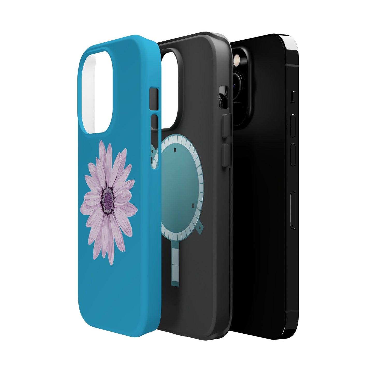 Magnetic Phone Cases with Floral Design, Impact-Resistant Accessories, Stylish Tech Protection, Gifts for Her, Unique Cell Phone Cases