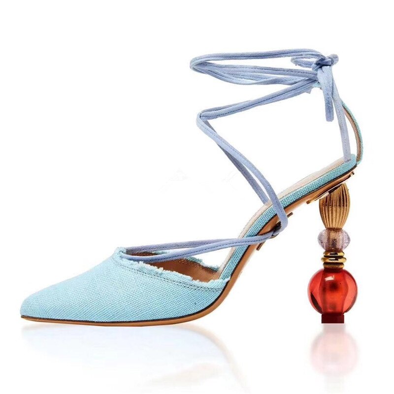 Dovereiss Fashion Women's Shoes Summer New Sexy Consice Elegant Party Shoes Strange Style Heels Sling Back Sandals 33-42