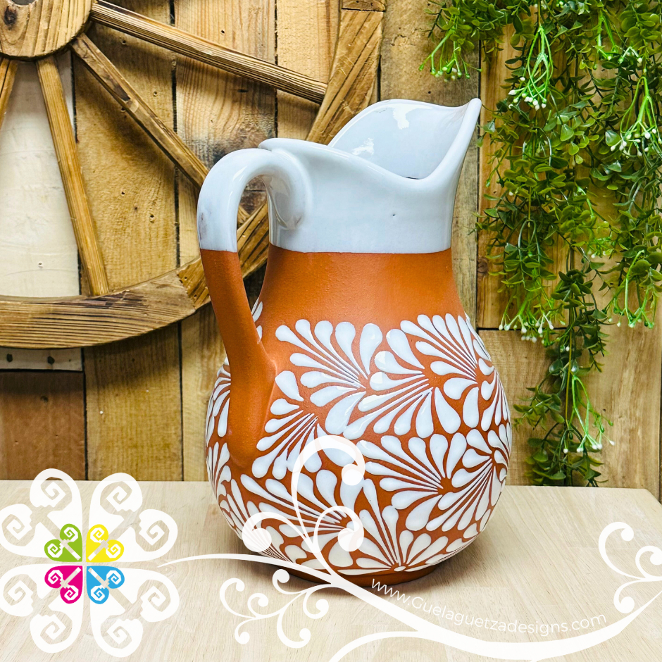 Natural/White Espiga Pato Pitcher Set - 4 Mugs
