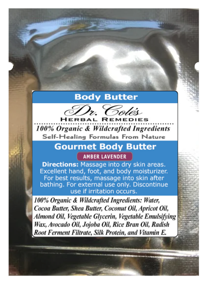 34 - Dr. Cole's Gourmet Body Butter - AMBER LAVENDER Sample-0