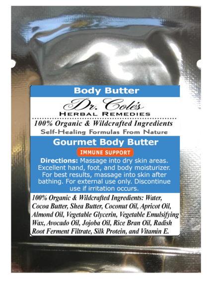 37 - Dr. Cole's Gourmet Body Butter - IMMUNE SUPPORT Sample-0
