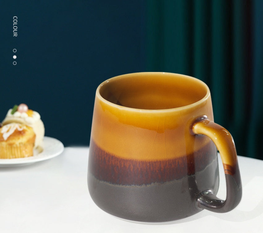 Kiln Glazed Raw Ore Ceramic Mug Creative
