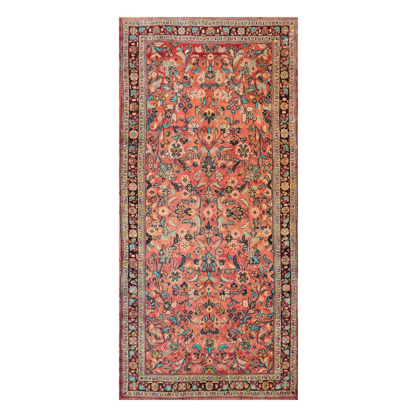 5'2" x 11' Runner Hand Knotted 100% Wool Traditional Oriental Area Rug Rust-1