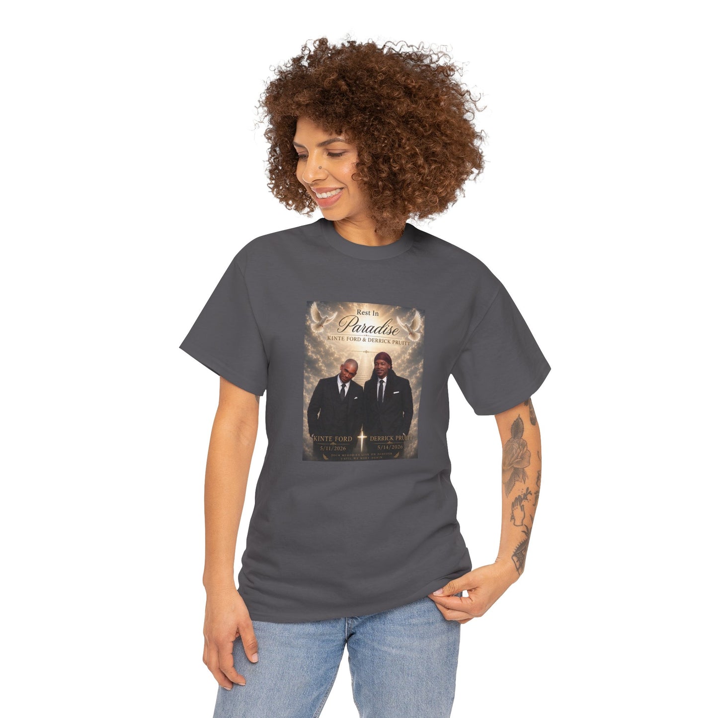 Memorial Tribute Tee — "Rest in Paradise" Funeral Remembrance Shirt