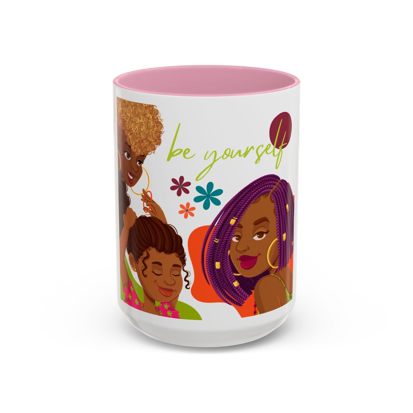 Colorful Be Yourself Mug, Inspirational Coffee Cup, Gift for Friends, Empowerment Mug, Unique Art Mug, Perfect for Birthdays