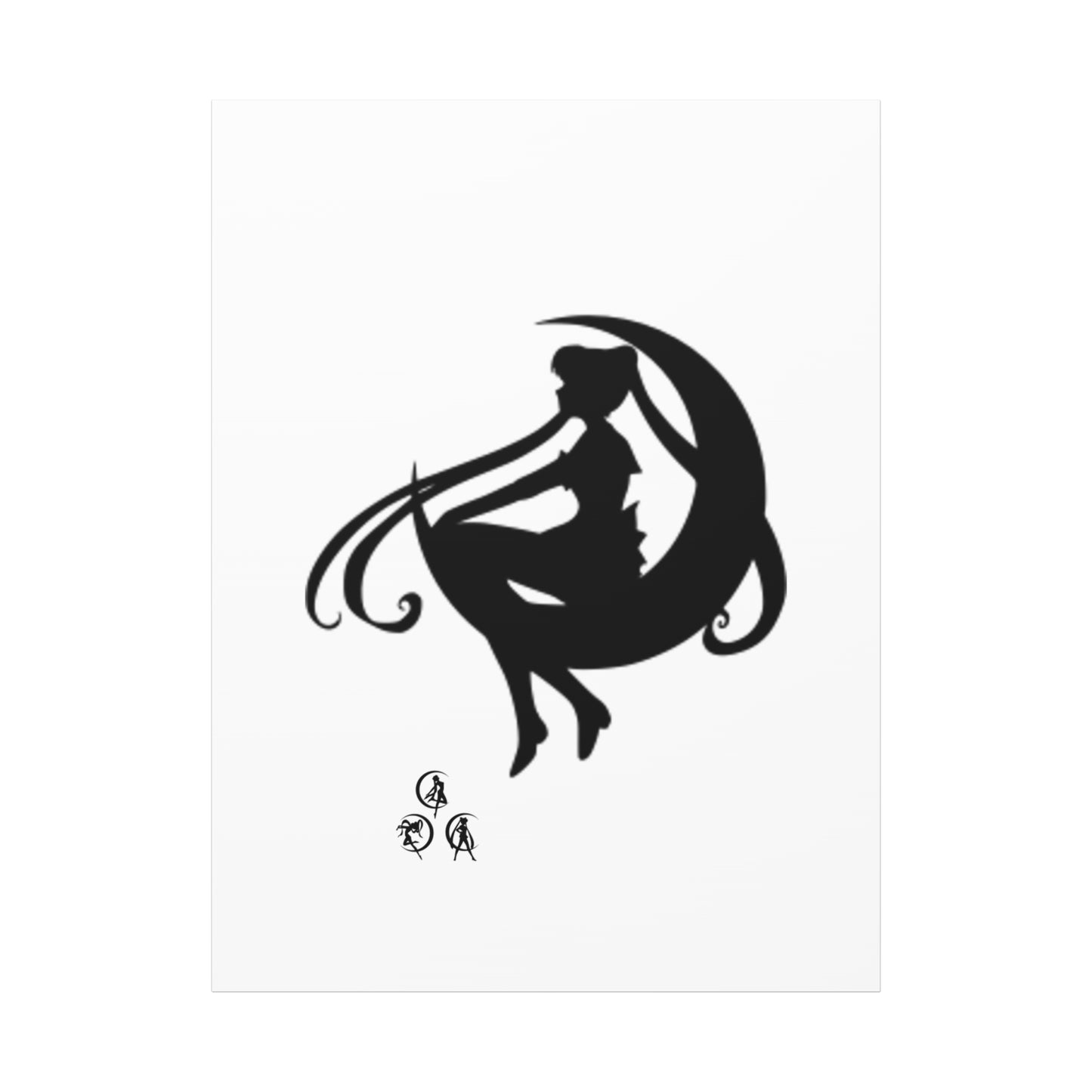 Moonlit Goddess Canvas Art, Modern Wall Decor, Fantasy Home Decor, Boho Aesthetic, Gift for Art Lovers