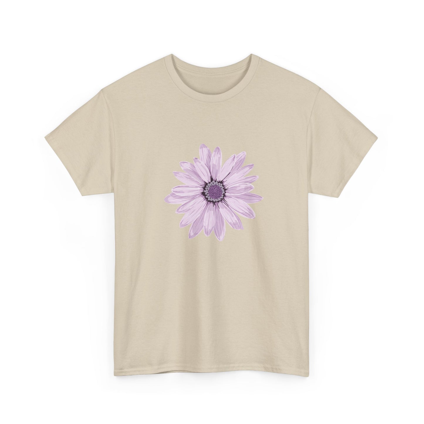Floral Unisex Heavy Cotton Tee, Soft Summer Shirt, Casual Wear, Gift for Her, Spring Fashion