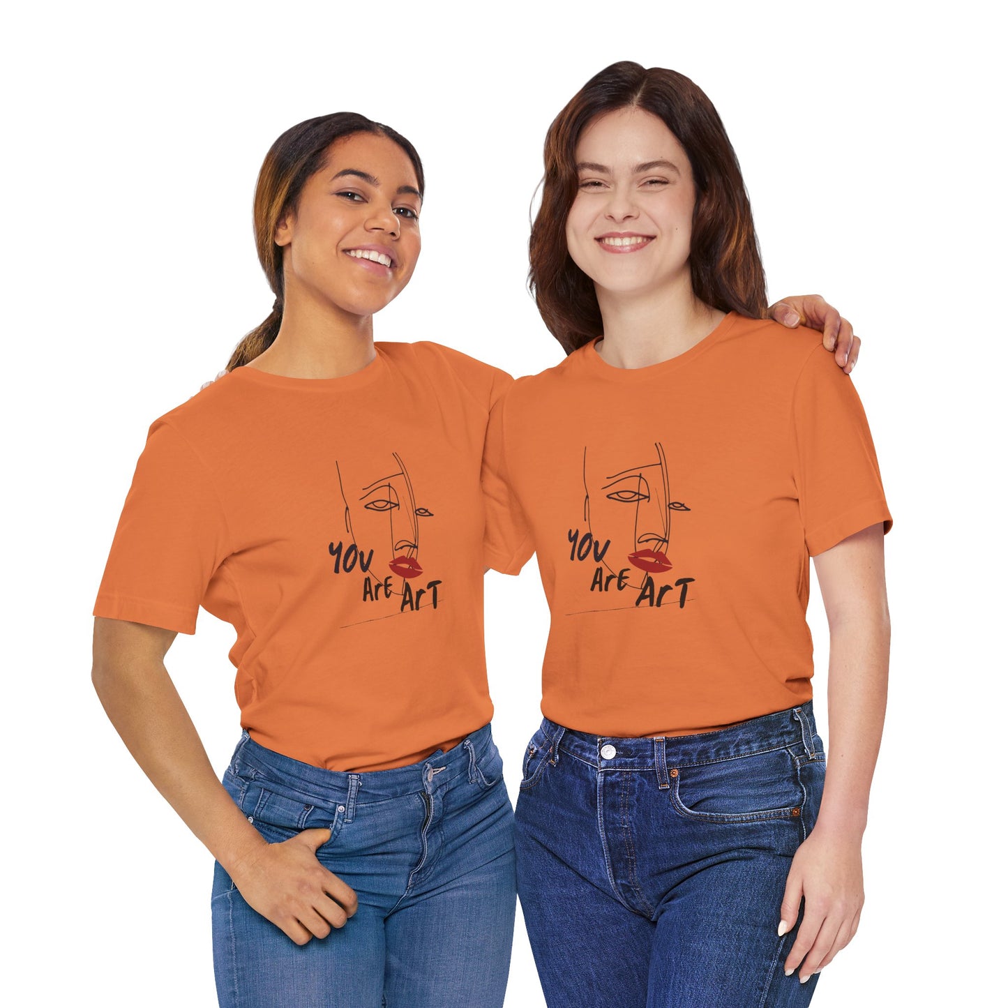 Artistic Expression Unisex Tee - You Are Art, Creative Gift, Casual Wear, Modern Design, Art Lover's Shirt