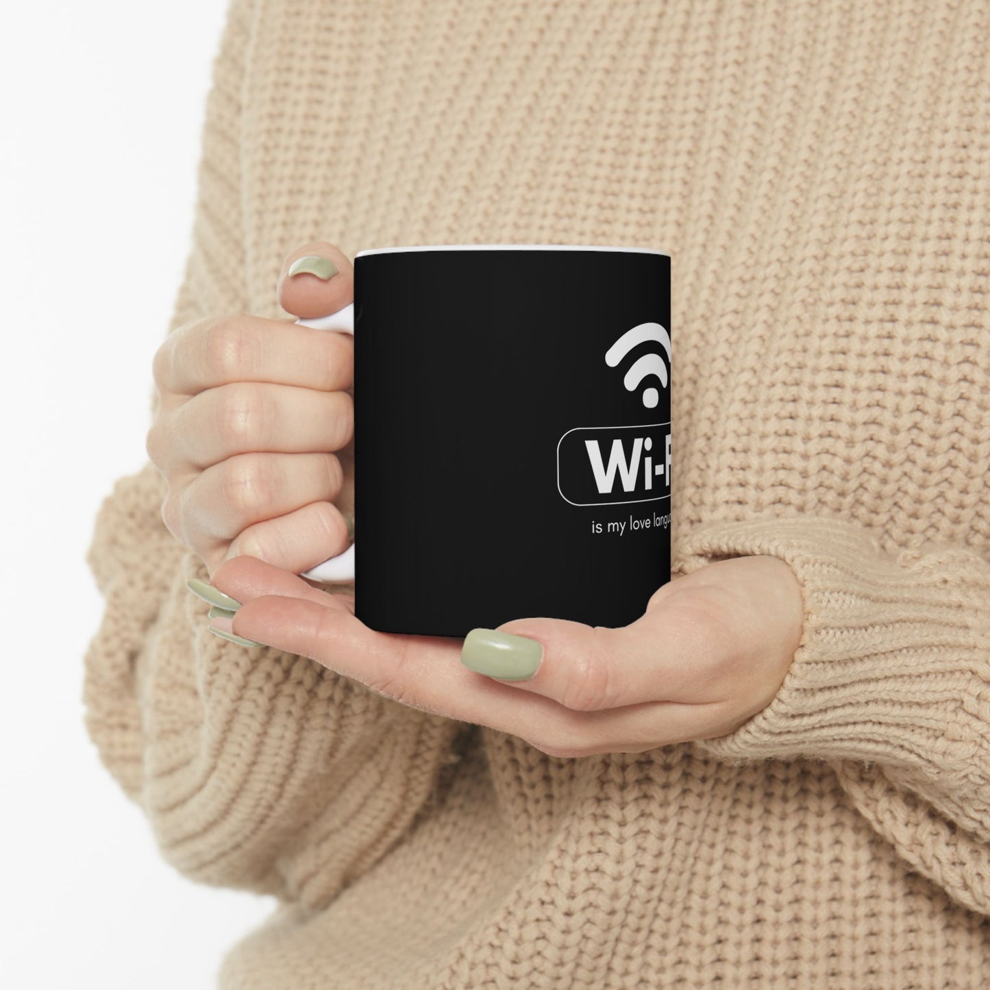 Wi-Fi is My Love Language Mug | Funny Coffee Cup, Geek Gift, Home Decor, Office Mug, Gift for Tech Lovers