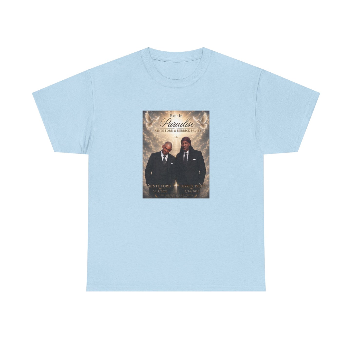 Memorial Tribute Tee — "Rest in Paradise" Funeral Remembrance Shirt