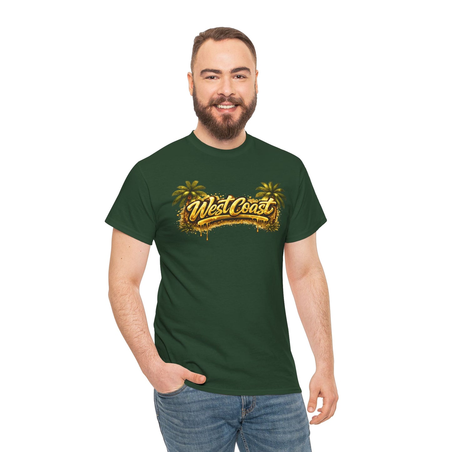 West Coast Palm Tree T-Shirt — Retro Surf Vibe Tee