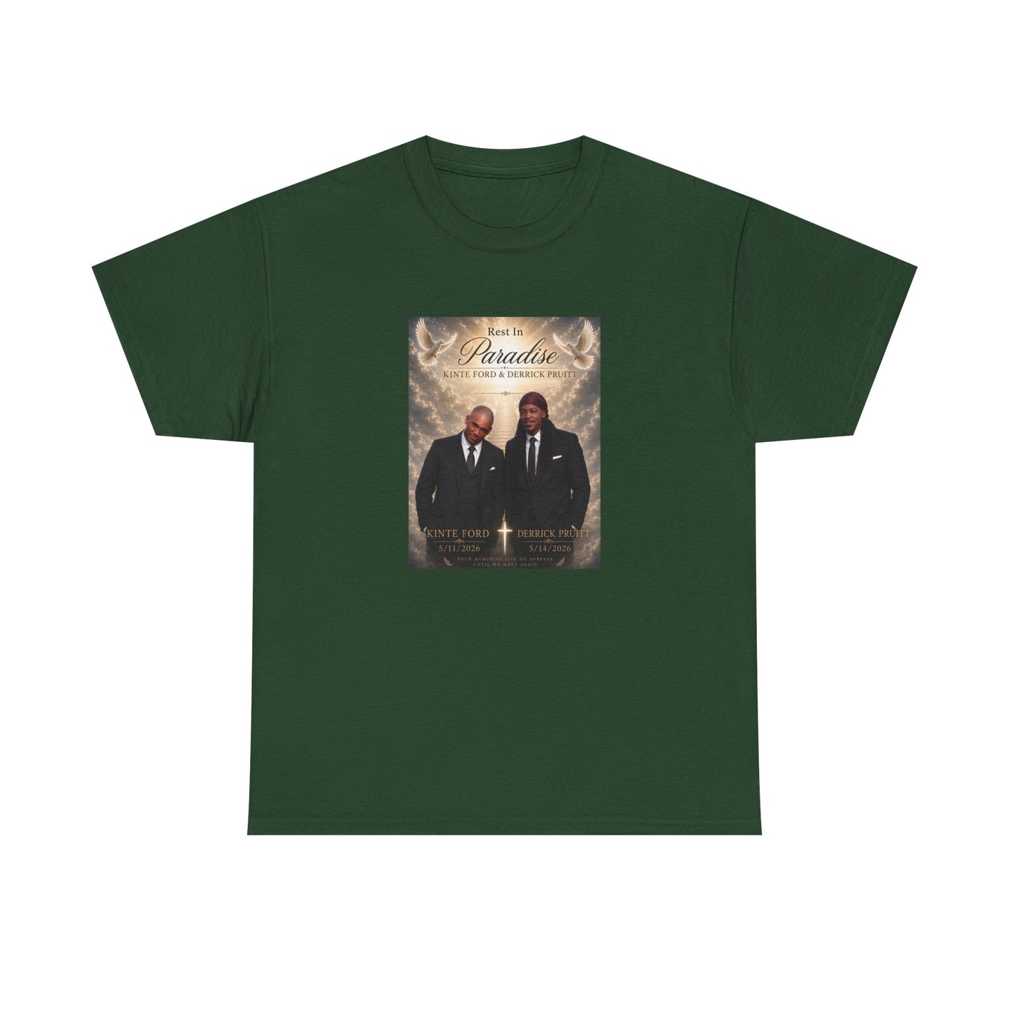Memorial Tribute Tee — "Rest in Paradise" Funeral Remembrance Shirt
