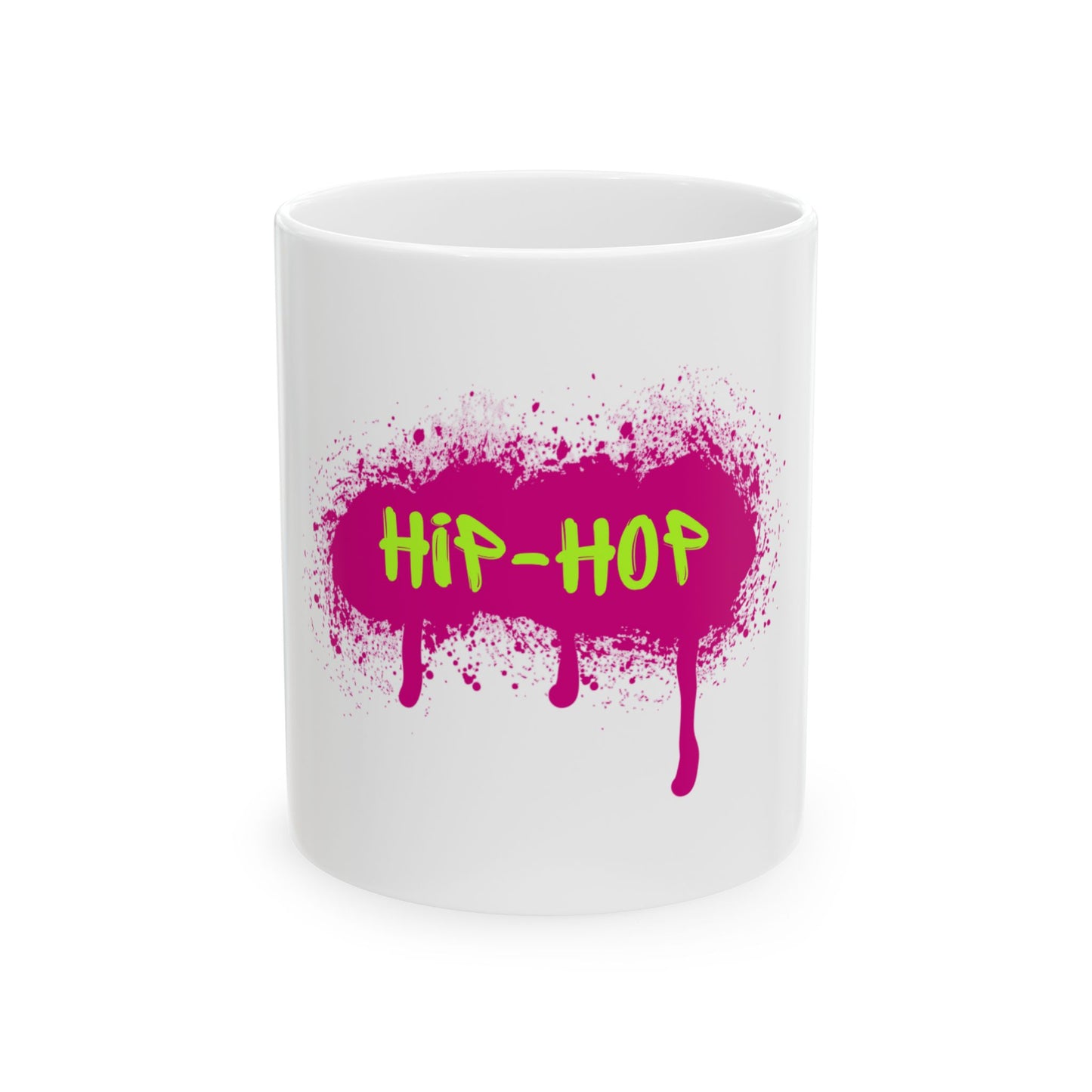 Hip-Hop Graffiti Ceramic Mug - Vibrant Coffee Cup for Trendy Souls, Gift for Music Lovers, Art Enthusiasts, Urban Style