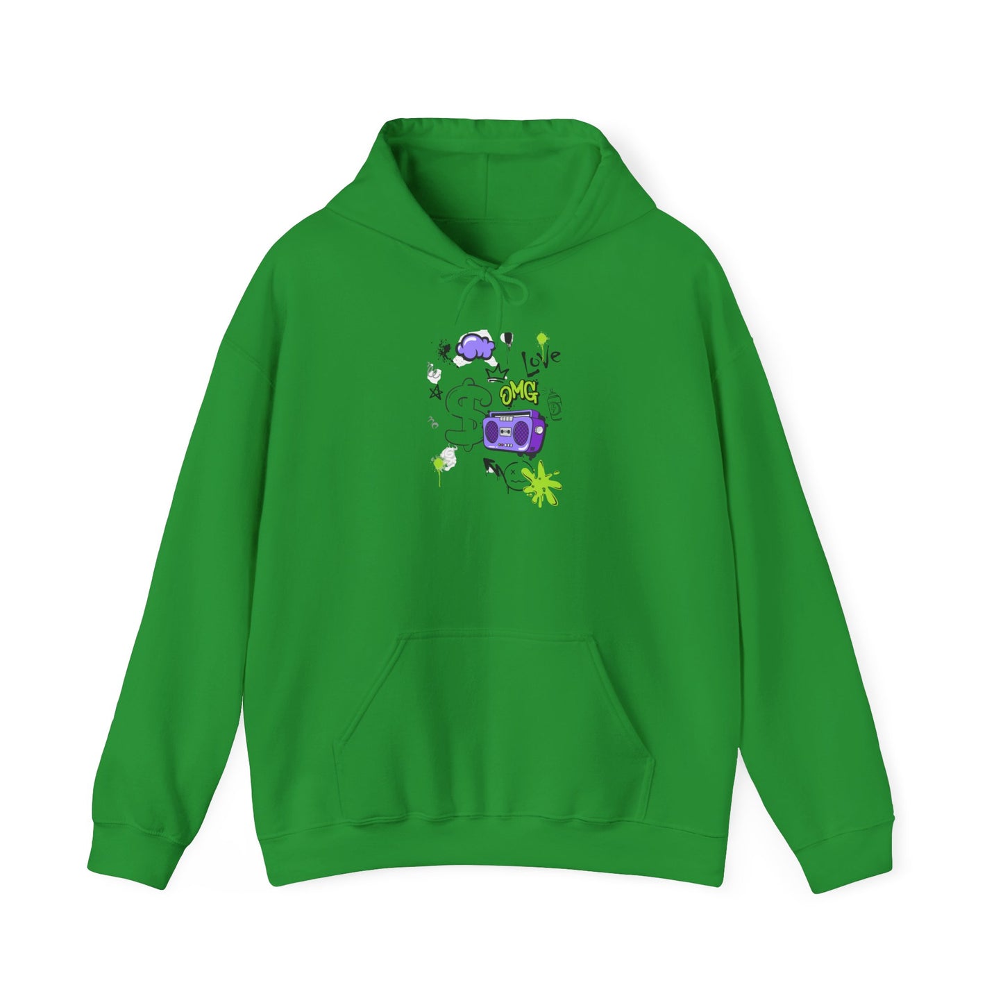 Love Music-Inspired Unisex Heavy Blend™ Hooded Sweatshirt – Cozy, Creative Vibes for All Occasions