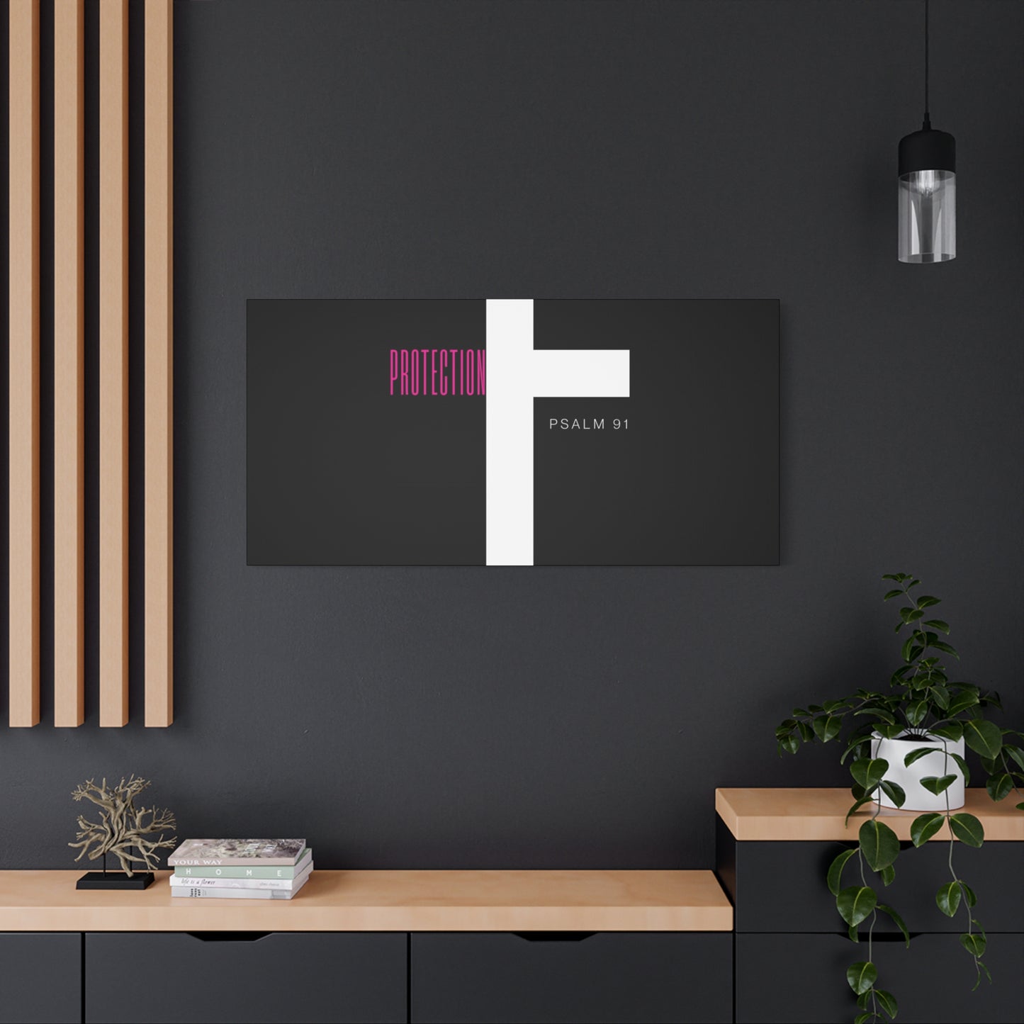 Faith-Inspired Canvas Print - Psalm 91, Home Decor, Wall Art, Christian Gift, Inspirational Decoration