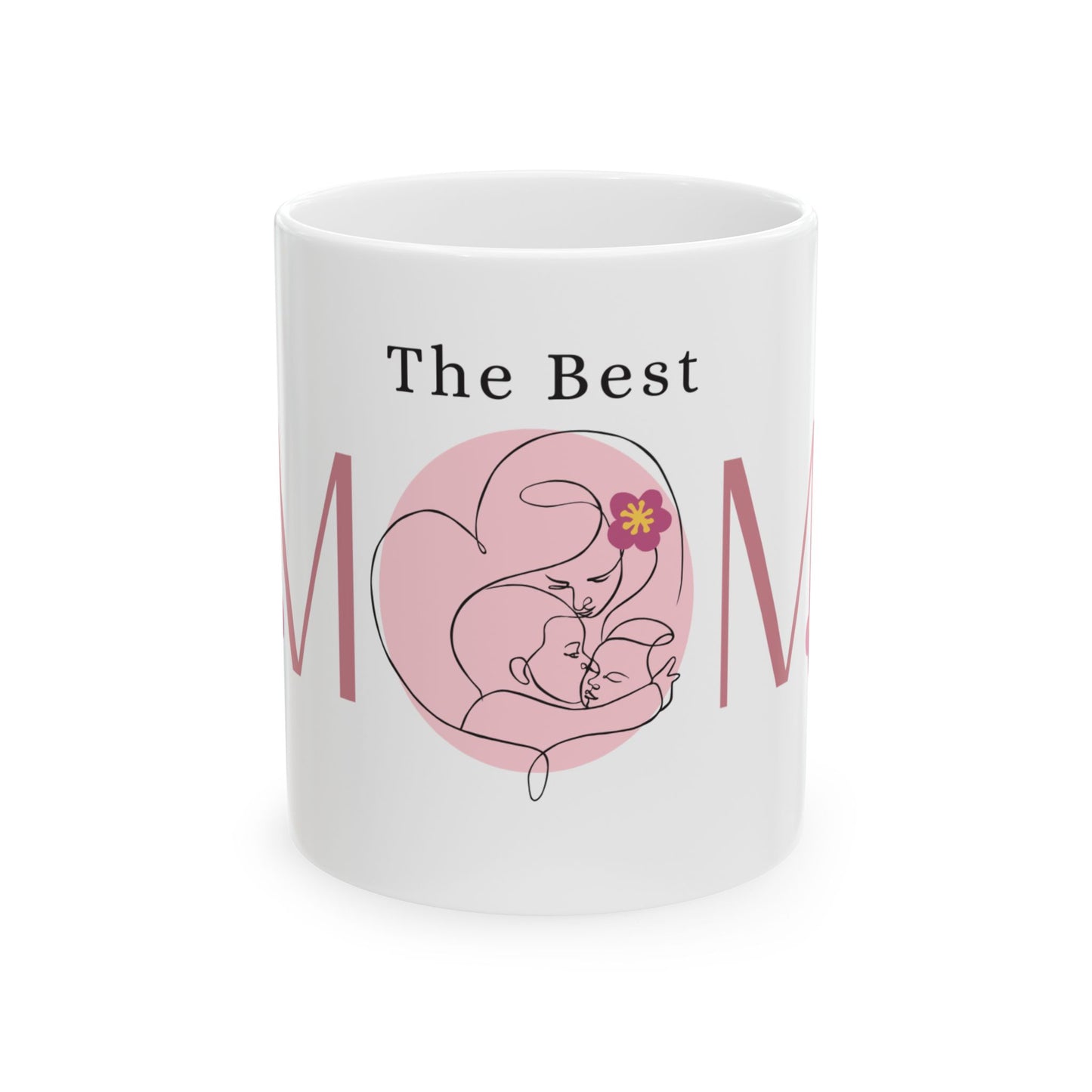Ceramic Mug with Heartwarming 'Best Mom' Design – Perfect Gift for Mother's Day, Birthday, Love, Coffee Lovers, Personalized Mugs