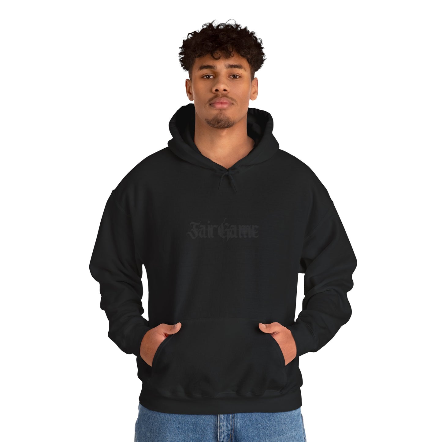 Fair Game Unisex Heavy Blend Hoodie, Cozy Sweatshirt, Casual Lounge Wear, Gift for Gamers, Comfortable Street Style