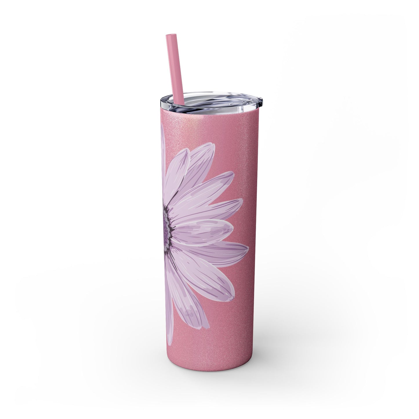 Floral Skinny Tumbler, 20oz - Stylish Drinkware for Home, Office, Gifts, Party Favors, Spring Decor