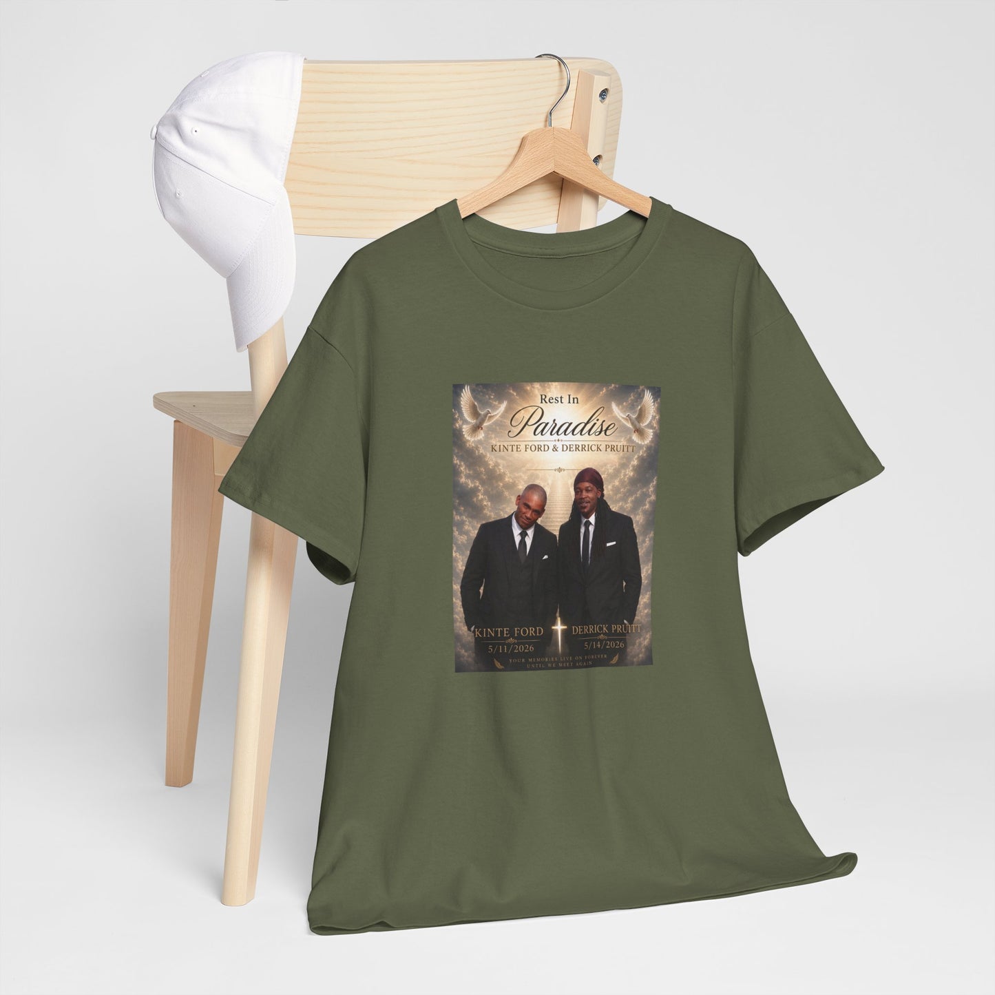 Memorial Tribute Tee — "Rest in Paradise" Funeral Remembrance Shirt