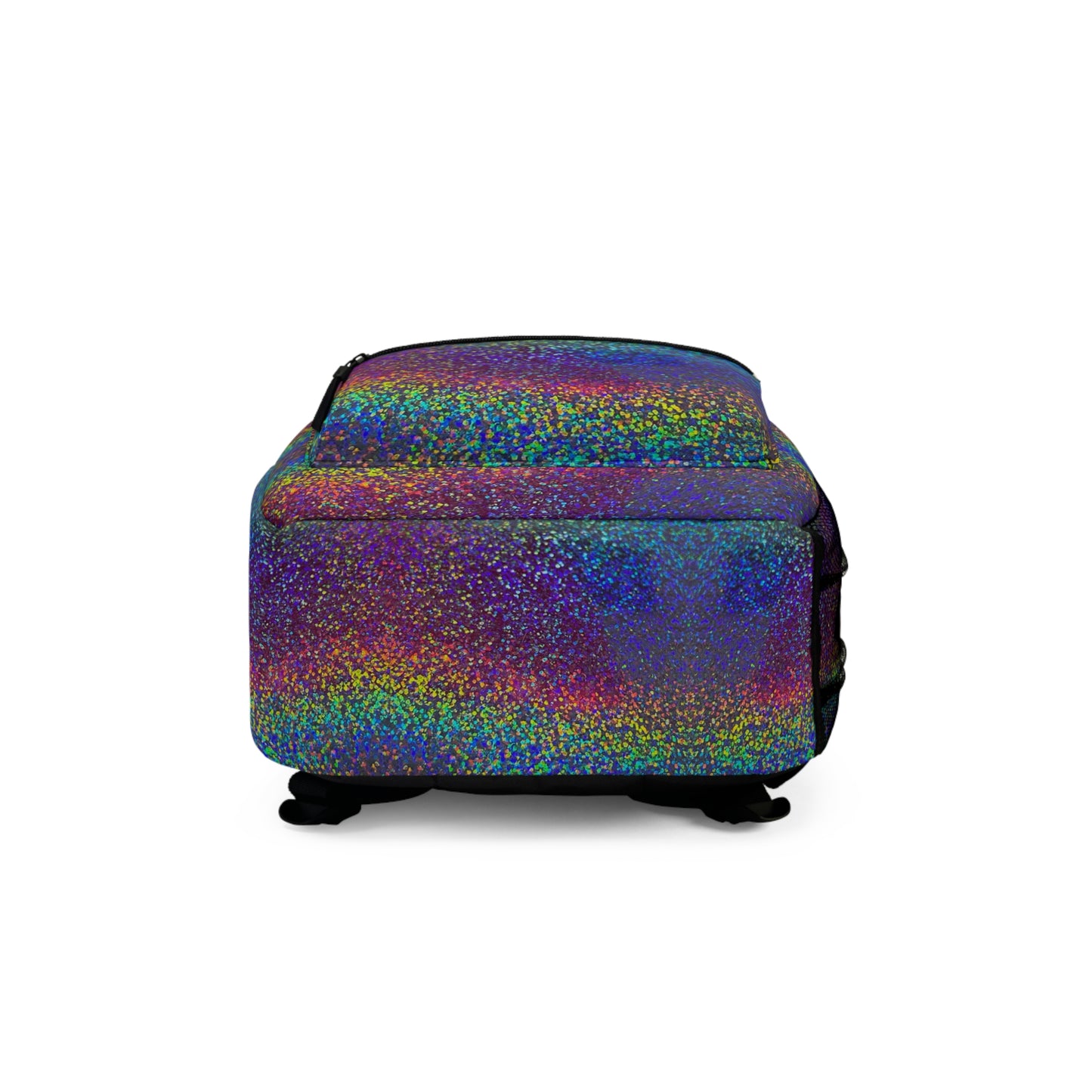 Holographic Rainbow Glitter Backpack | Iridescent Sparkle School Bag